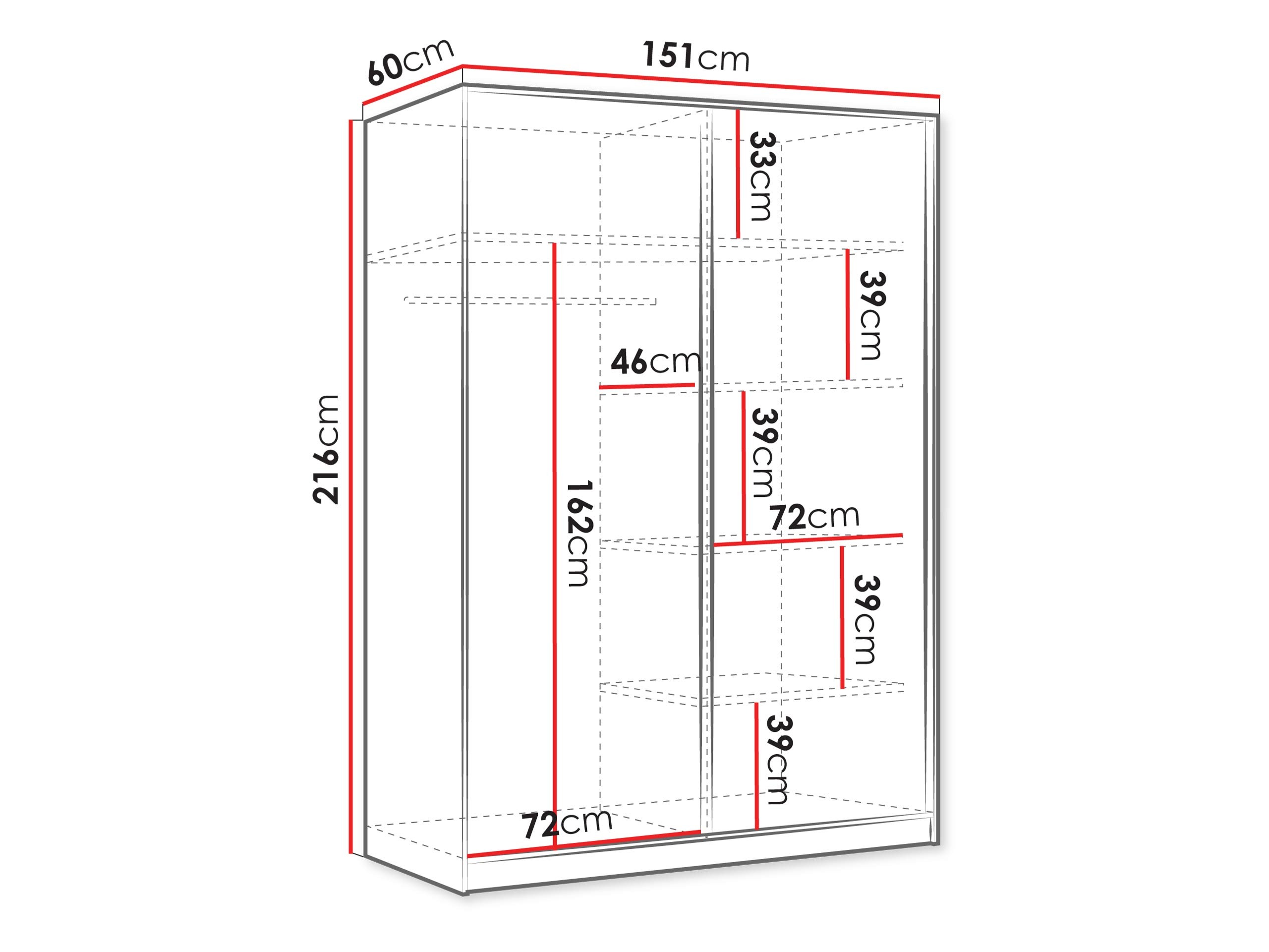 Kleiderschrank Comfivo Larmire 124 (Beige)