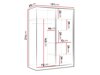 Kleiderschrank Larmire 100 (Kaschmir)