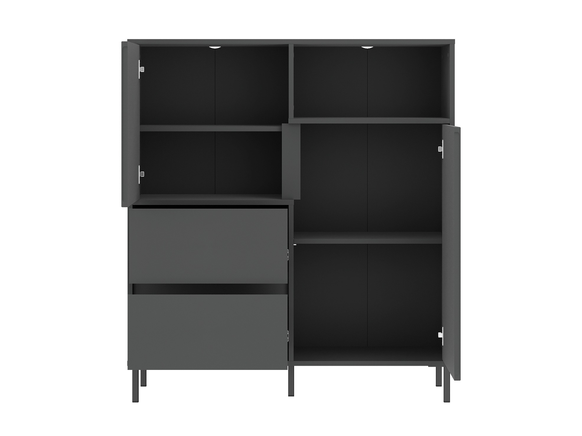 Wohnzimmer-Sets Ruvrevi 105 (Anthrazit)