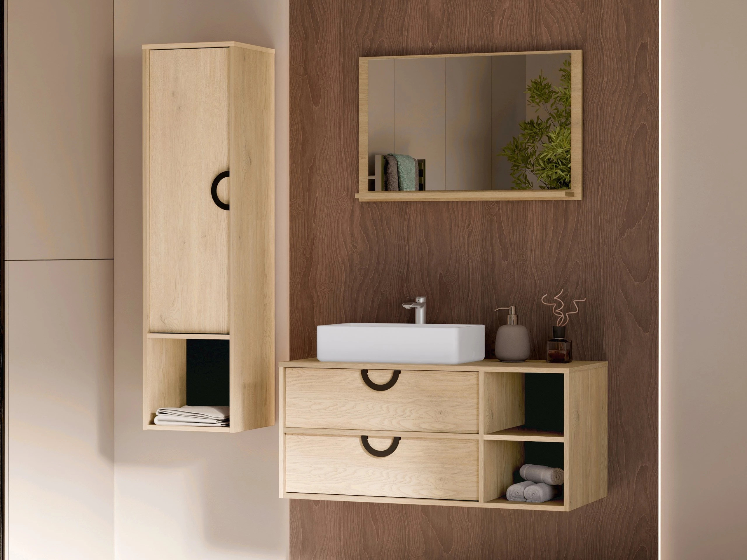 Badezimmer-Set Sodalis (Eiche)