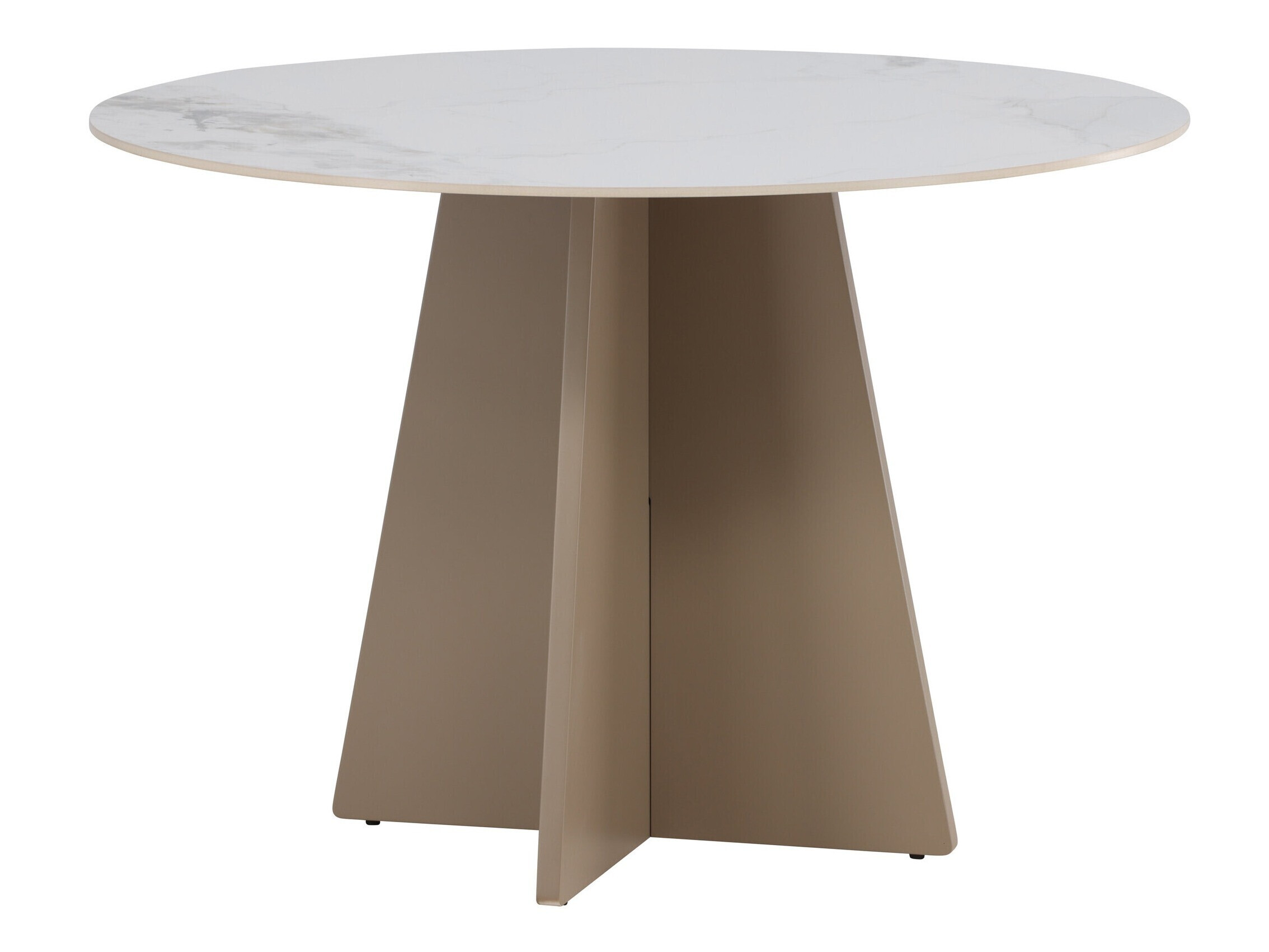 Tisch Dallas 4451 (Weisser Marmor + Beige)