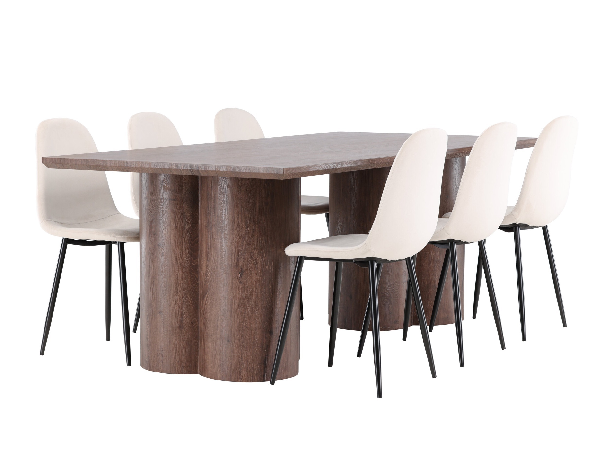 Essgruppe Dallas 4959 (Beige + Schwarz)