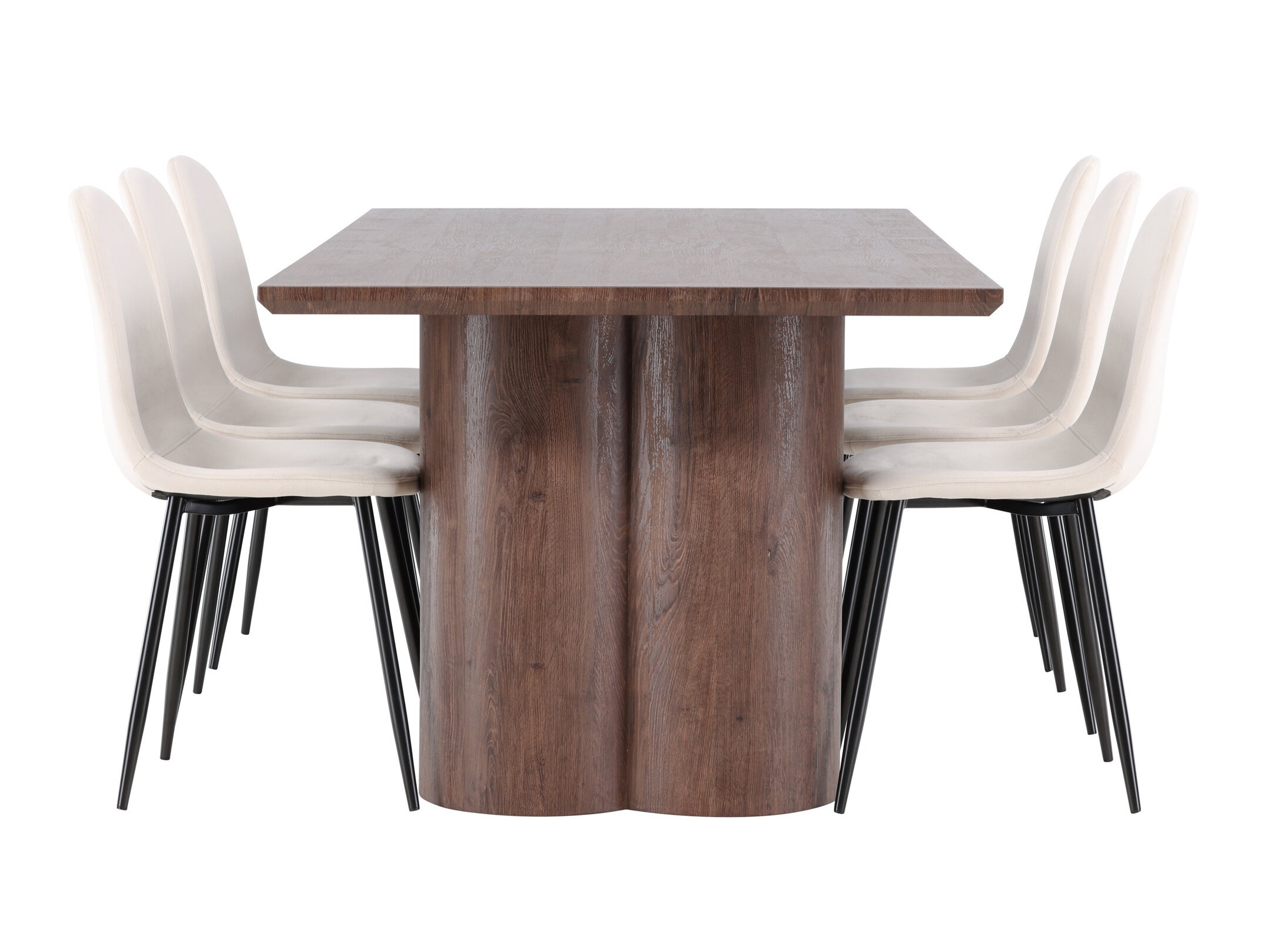 Essgruppe Dallas 4959 (Beige + Schwarz)