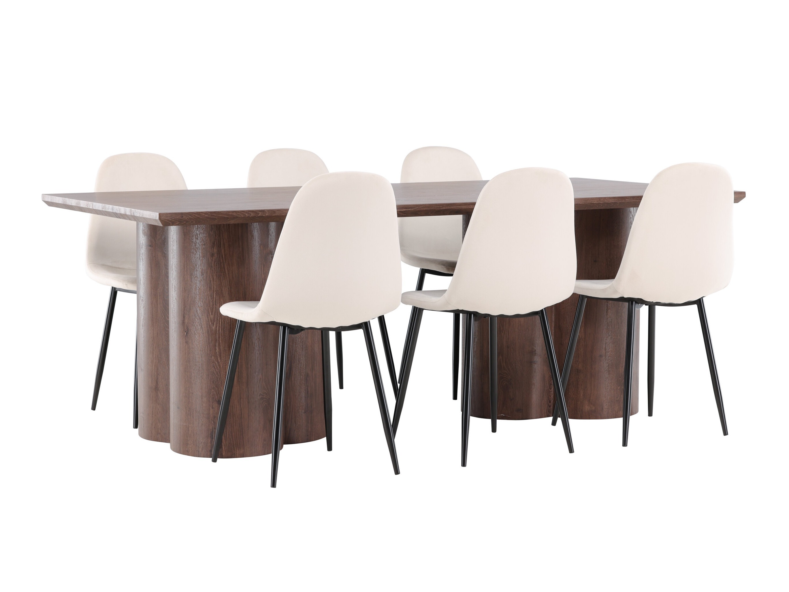 Essgruppe Dallas 4959 (Beige + Schwarz)