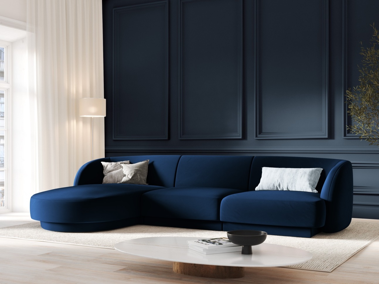 Modulares Ecksofa Tivlomi 102 (Bluvel 86)