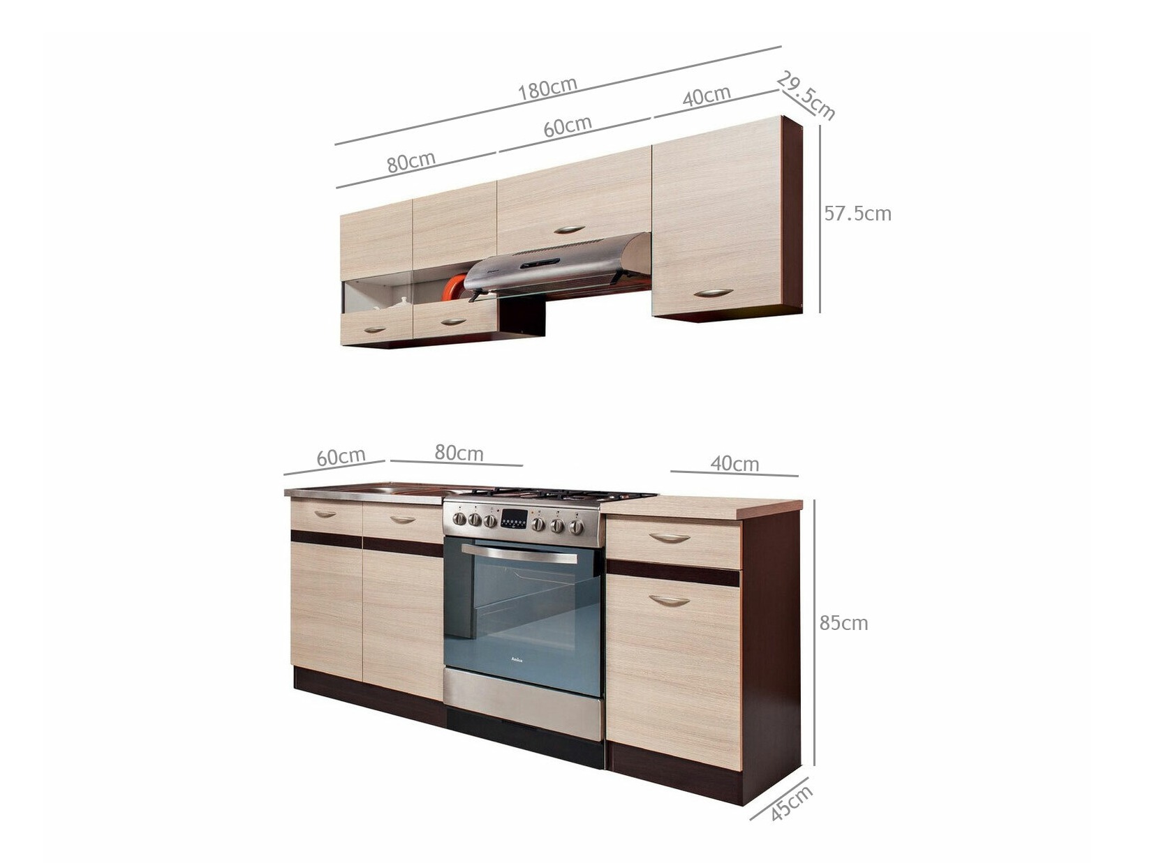 Modulares Küchenset Eli Light 110
