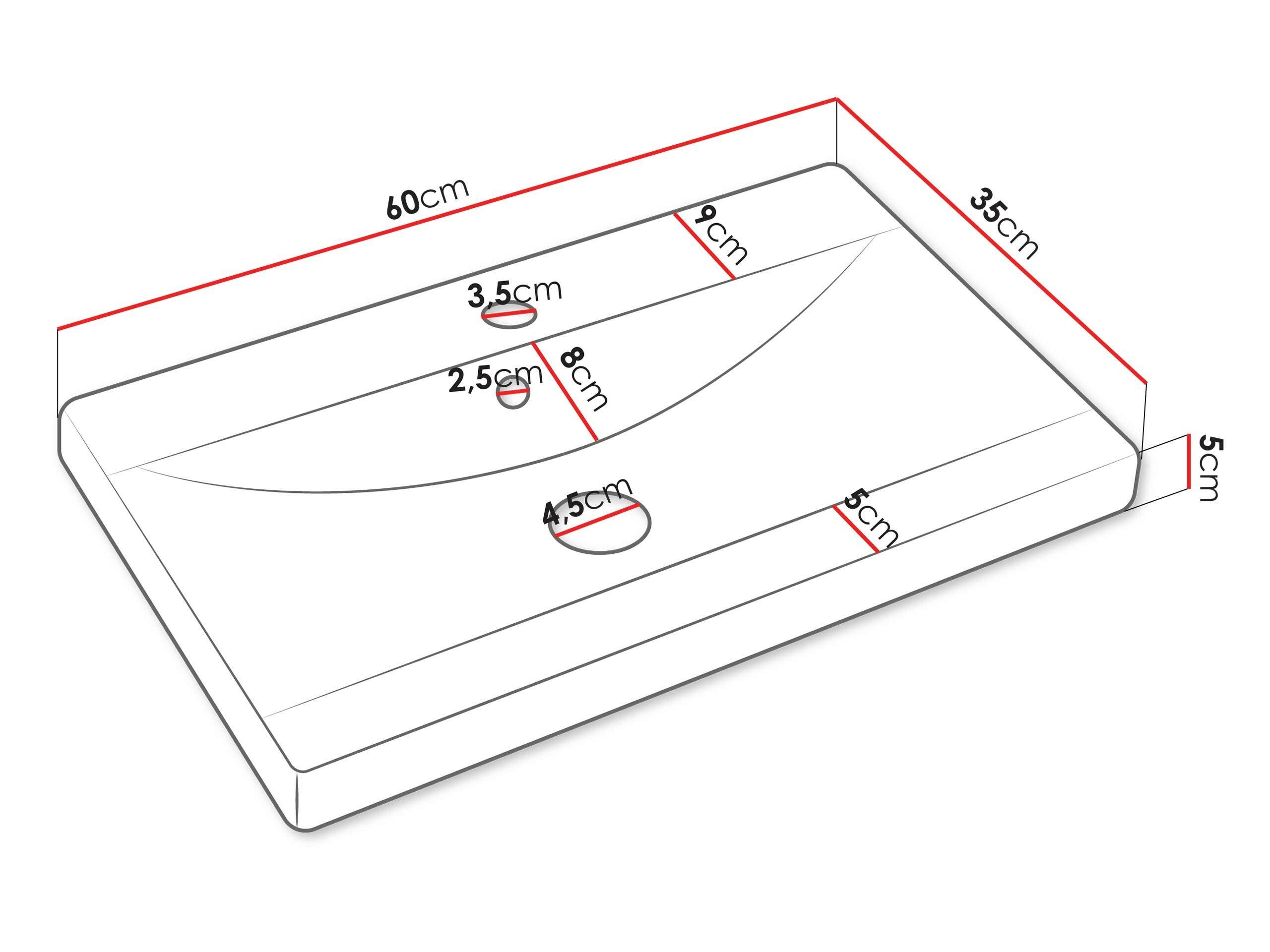 Badezimmer-Set Sarasota 108 (Matera grau + Kastanienholzoptik)