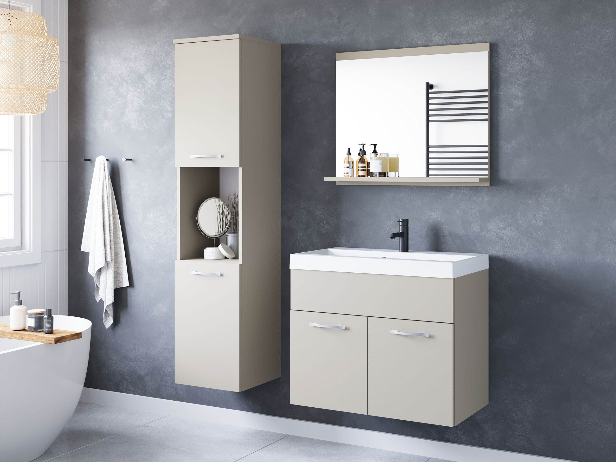 Badezimmer-Set Sarasota 122 (Kaschmir)