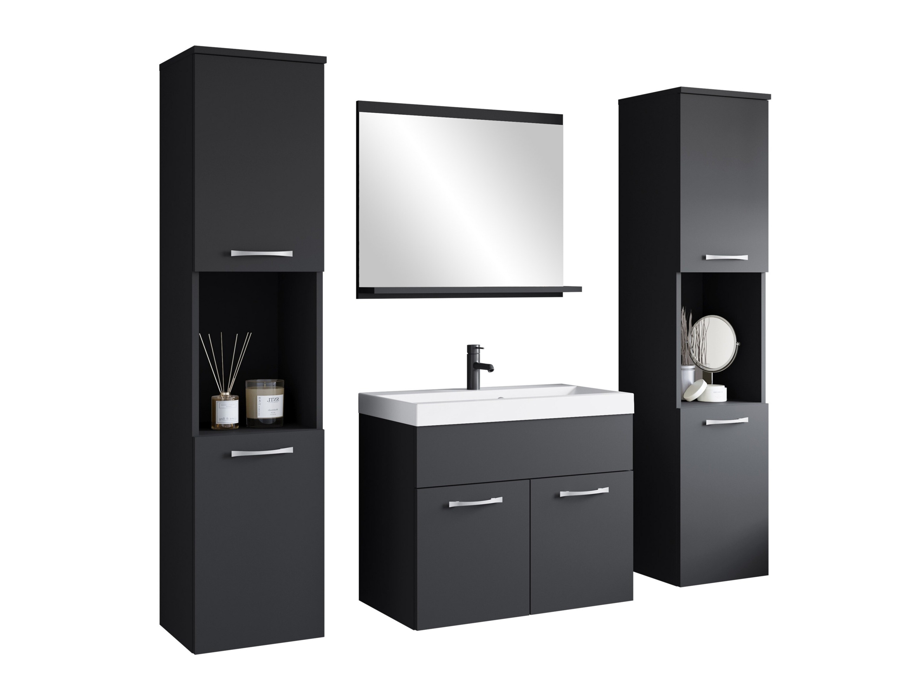 Badezimmer-Set Sarasota 123 (Graphit)
