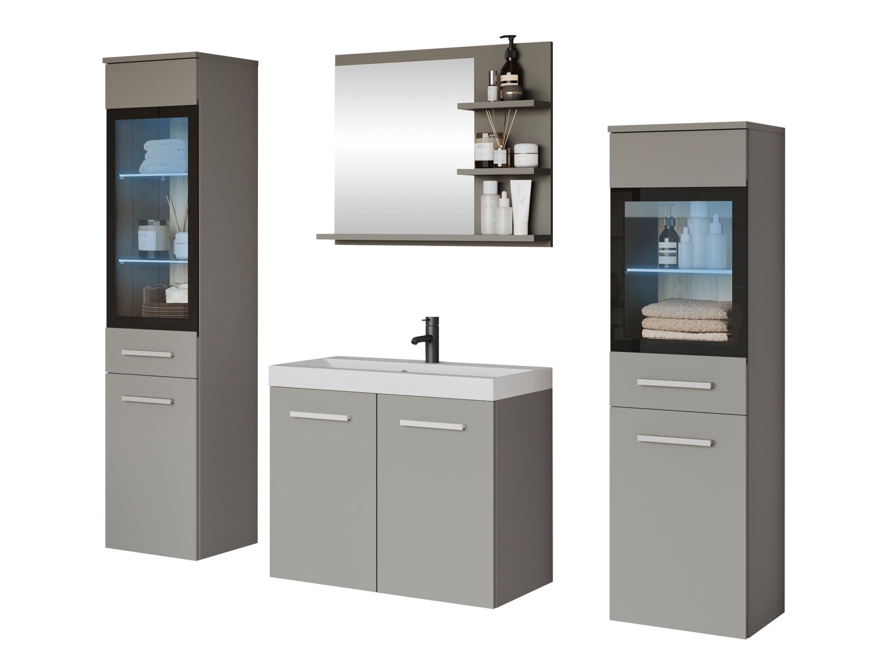 Badezimmer-Set Sarasota 141 (Grau)