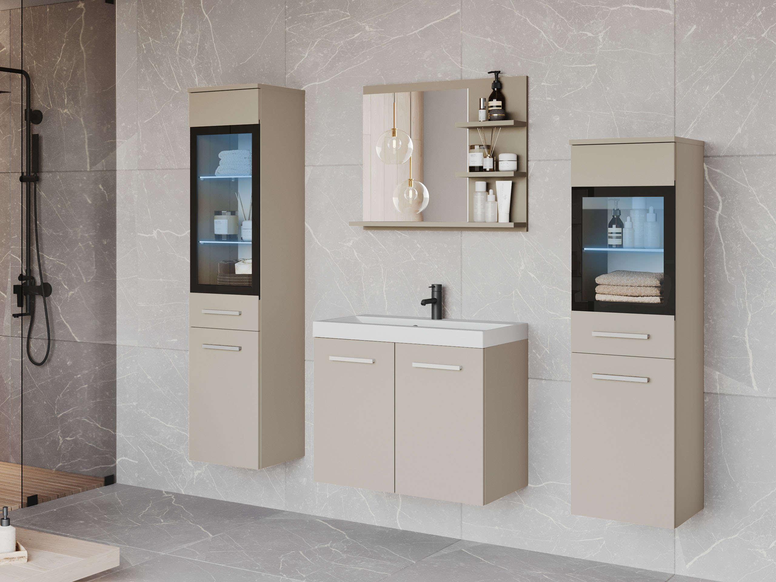 Badezimmer-Set Sarasota 141 (Kaschmir)