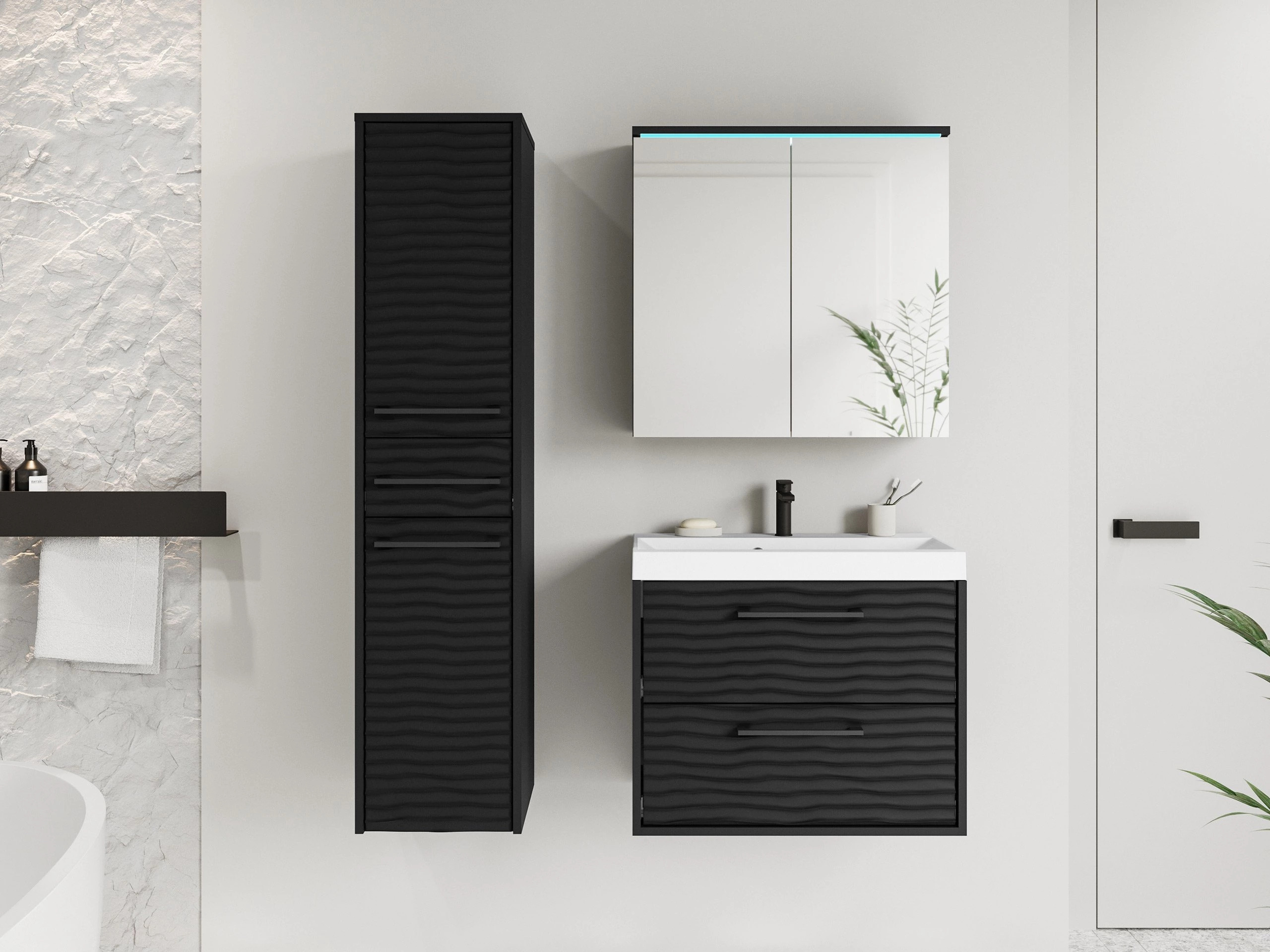 Badezimmer-Set Sarasota 173 (Graphit)