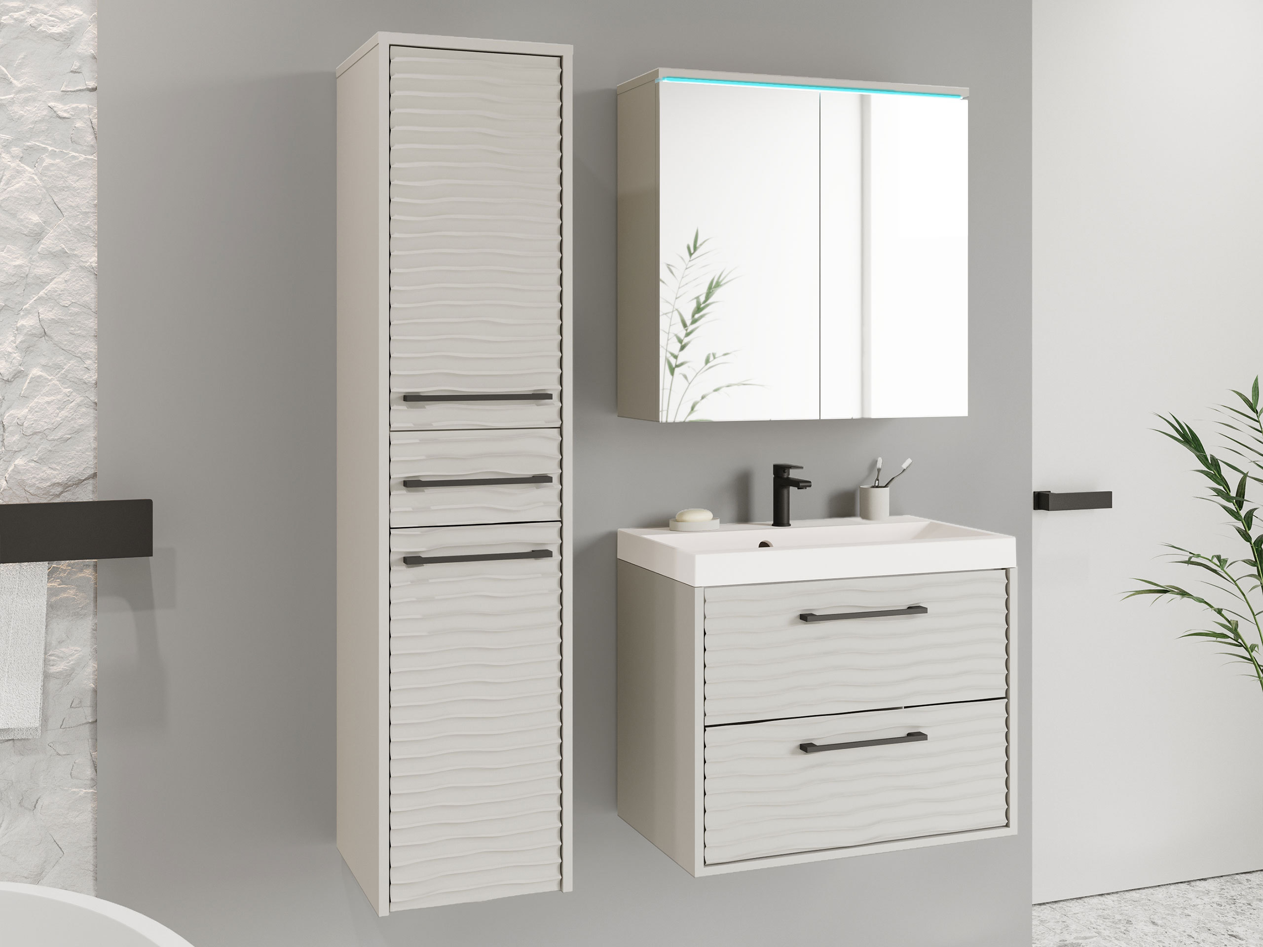 Badezimmer-Set Sarasota 173 (Kaschmir)