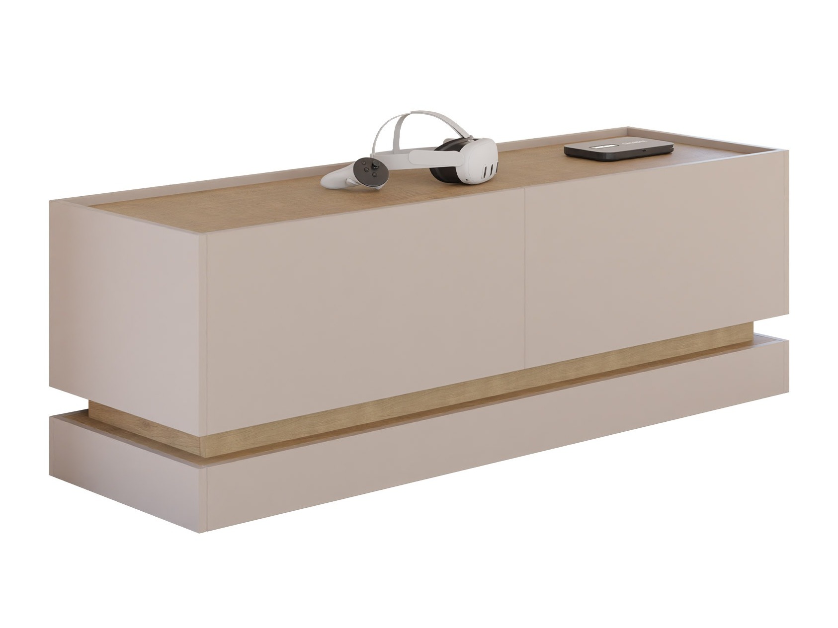 TV-Möbel Comfivo Dalvenu 105 (Hellbraun + Eichenholzoptik)