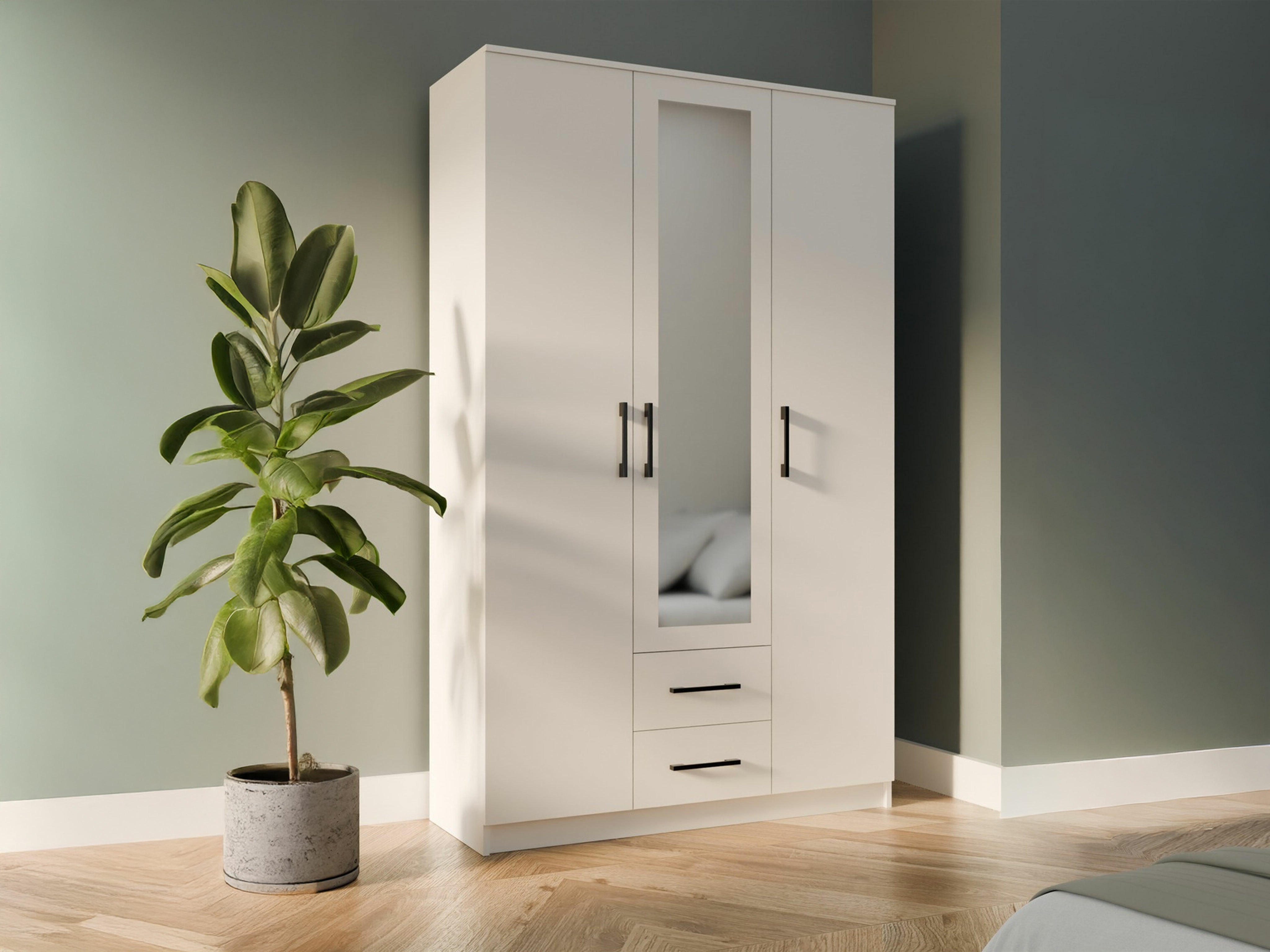 Kleiderschrank Mandeville 116 (Weiss)