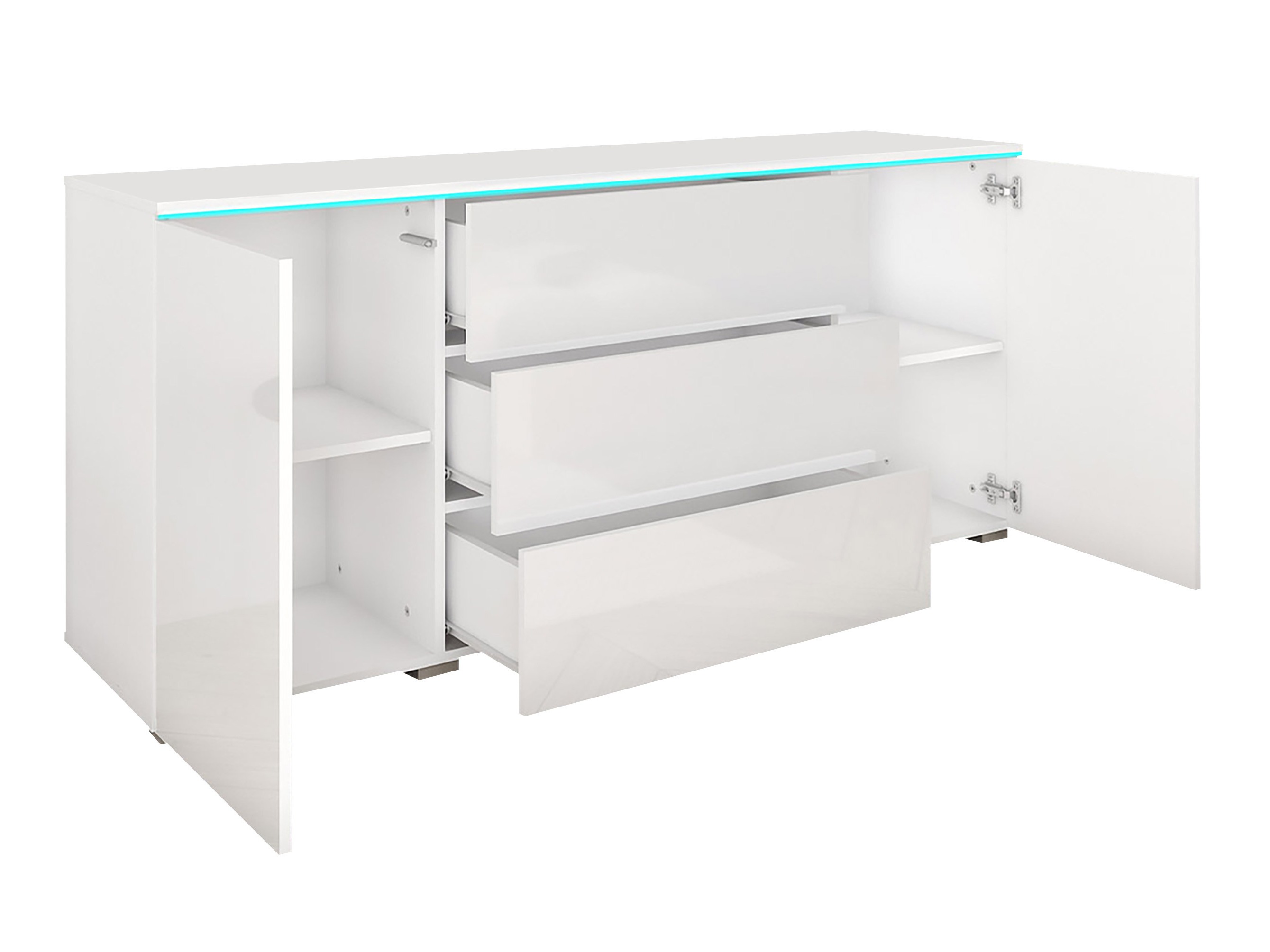 Kommoden Sarasota 142 (Matera grau + Kastanienholzoptik)