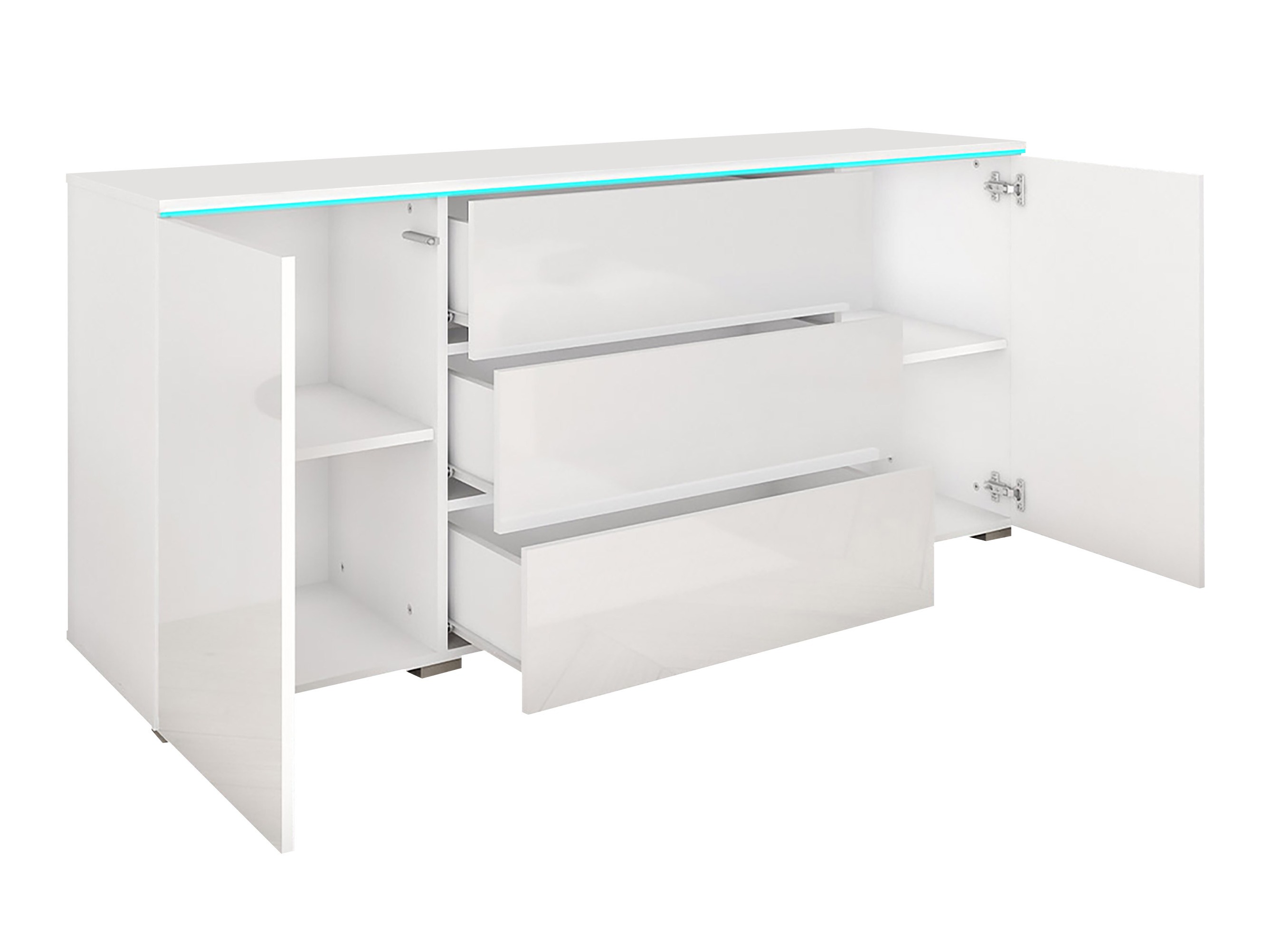 Kommoden Sarasota 142 (Matera grau + Kastanienholzoptik)