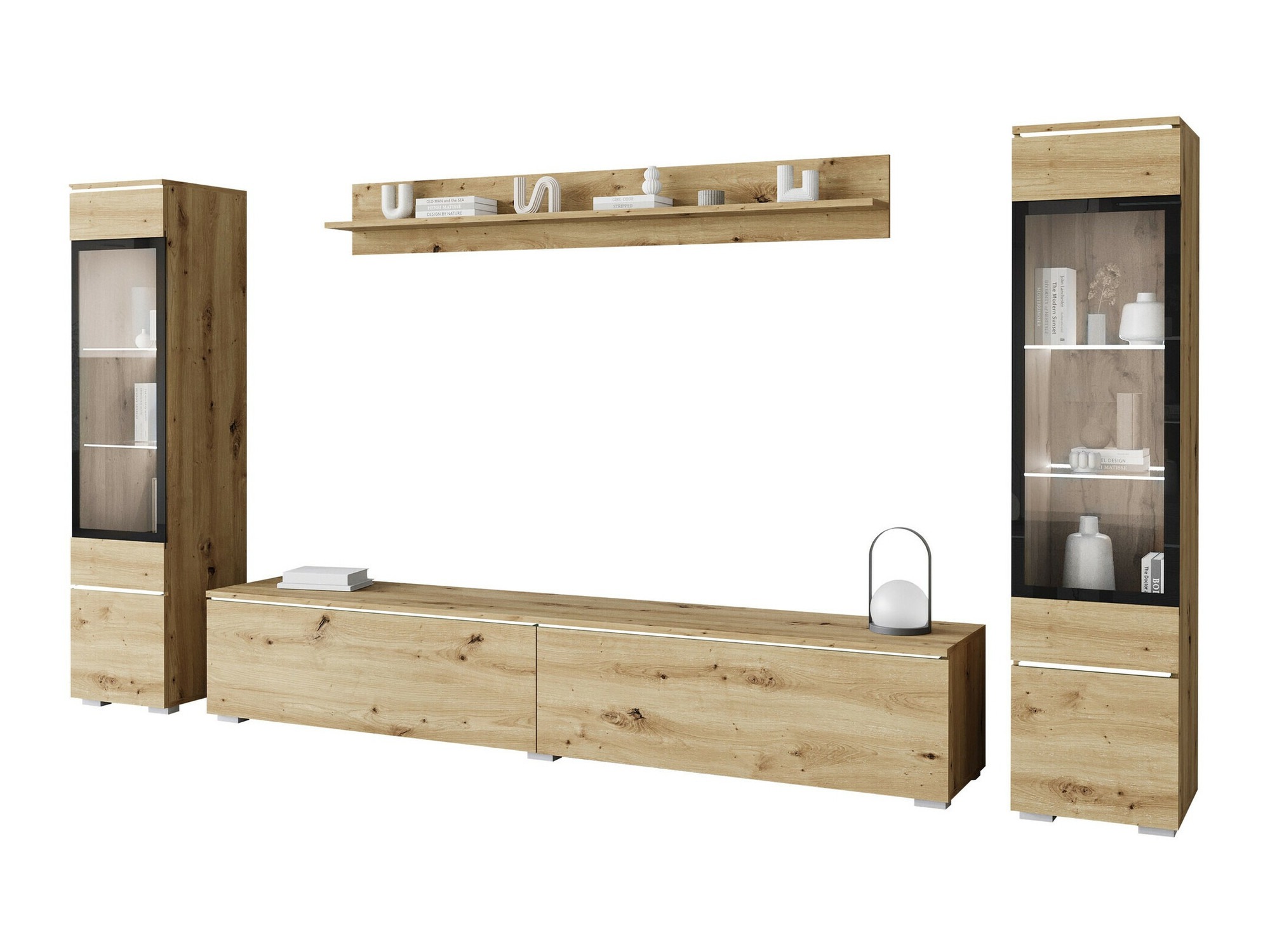 Wohnzimmer-Set Mirfivo 101 (Artisan-Eiche)