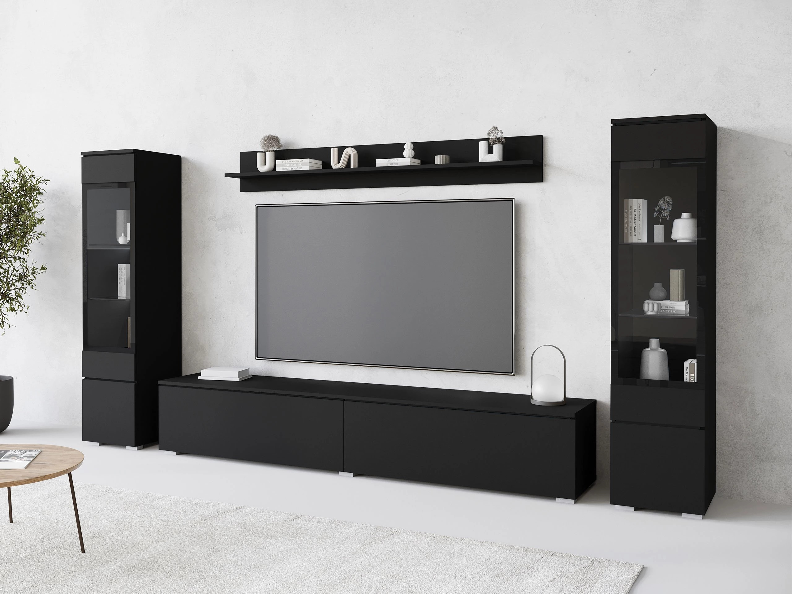 Wohnzimmer-Set Mirfivo 101 (Graphit)