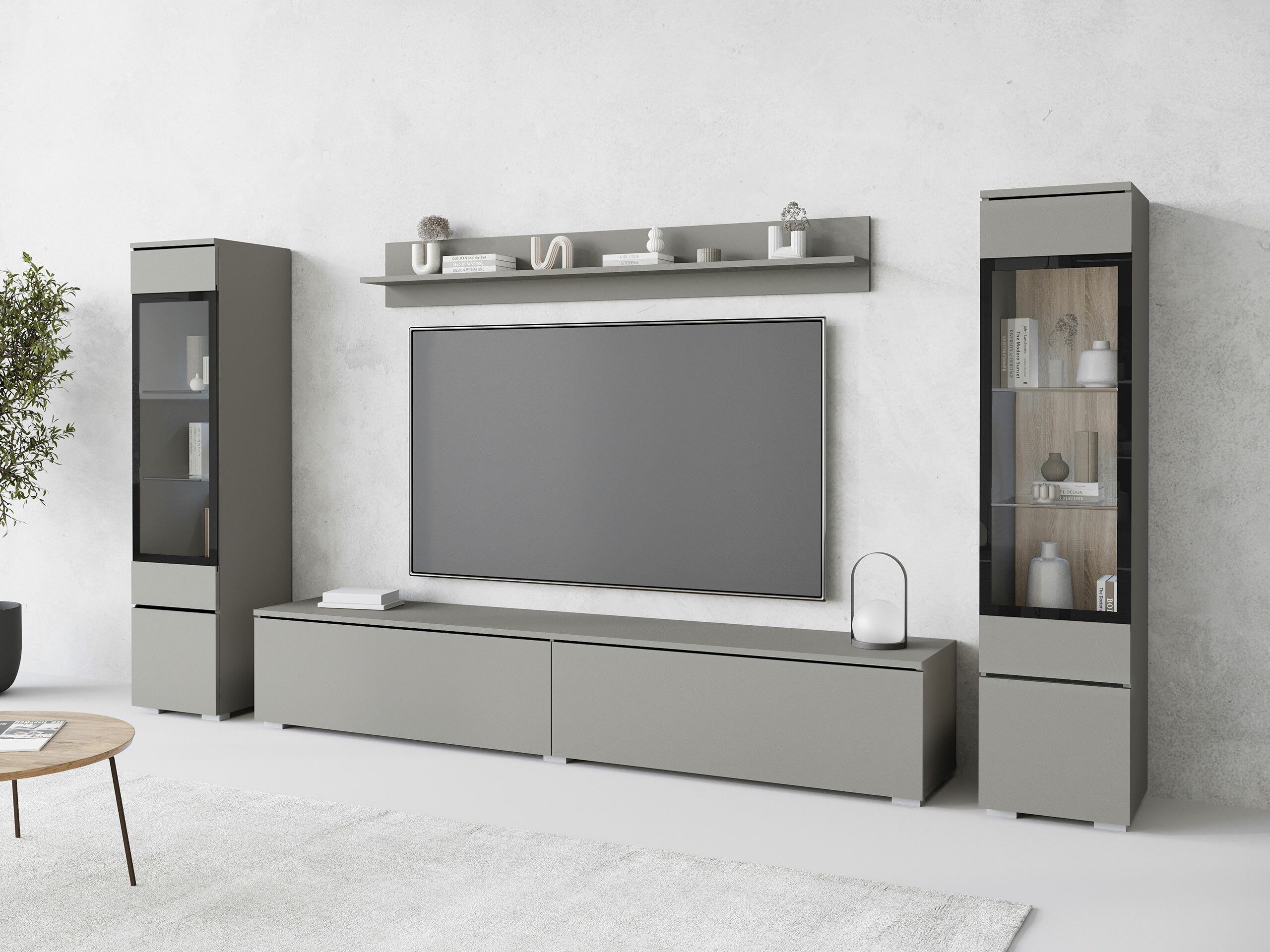 Wohnzimmer-Set Mirfivo 101 (Grau)