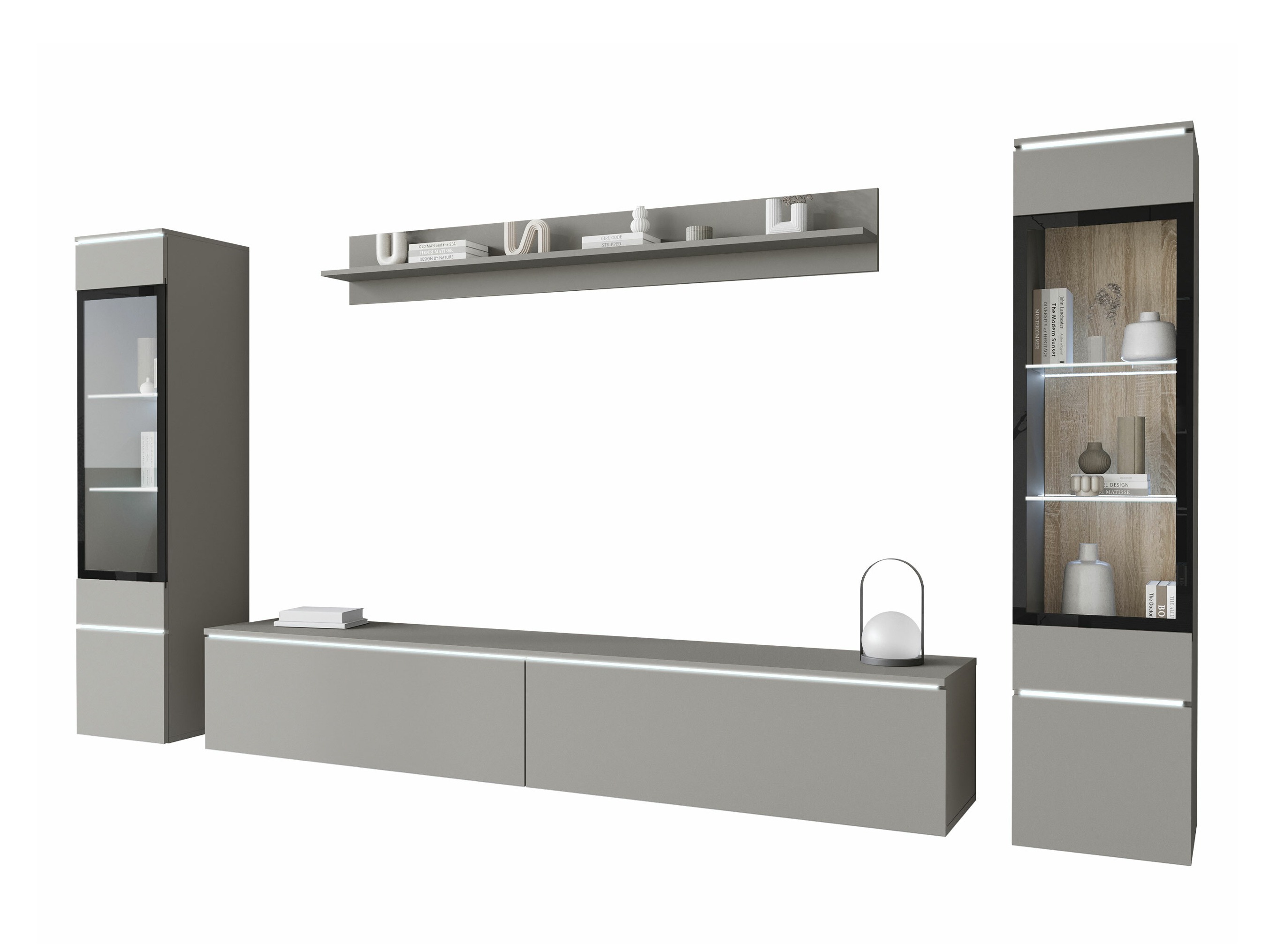 Wohnzimmer-Set Mirfivo 101 (Grau)