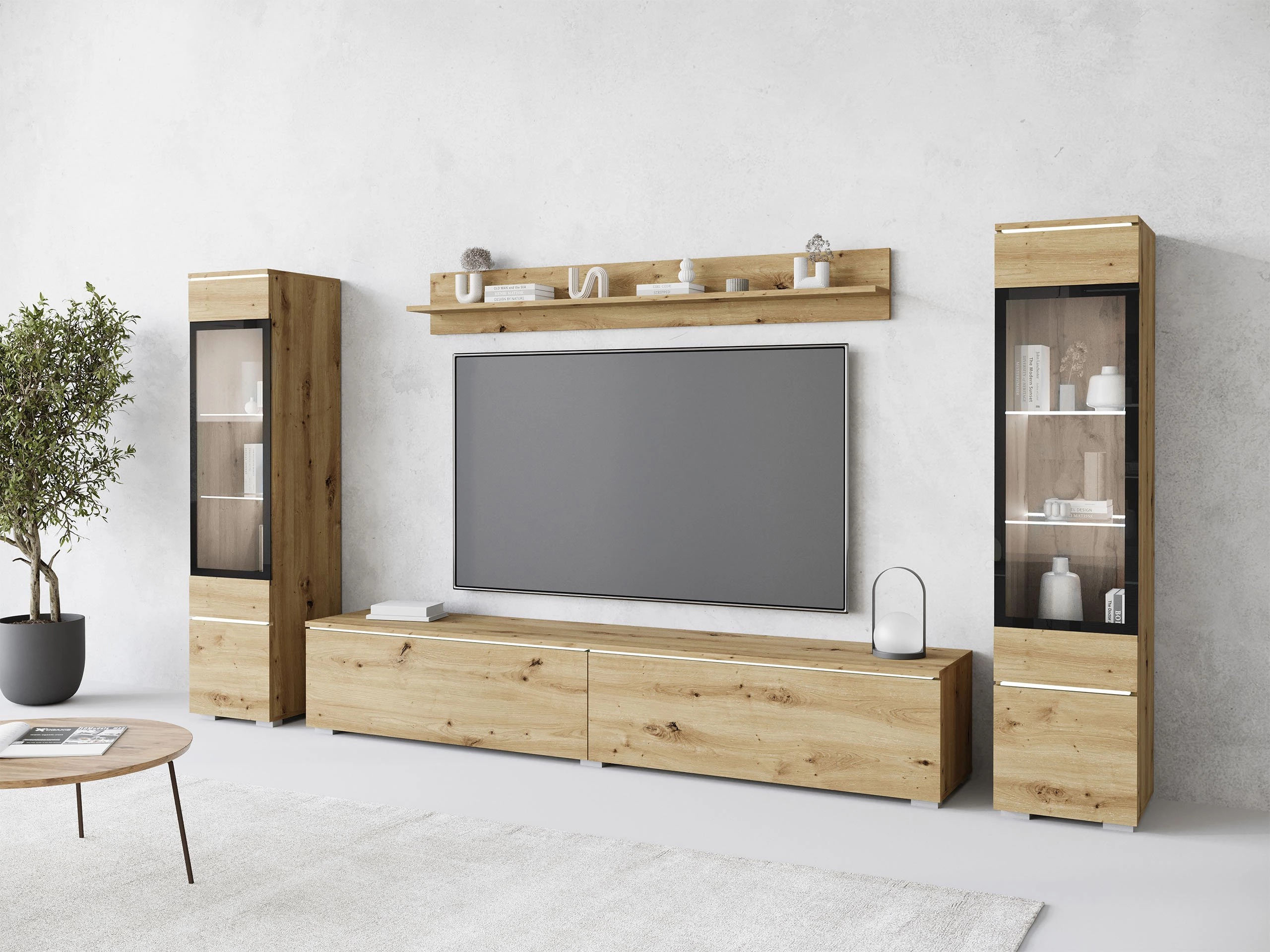 Wohnzimmer-Sets Sarasota 126 (Artisan Eichenholzoptik)