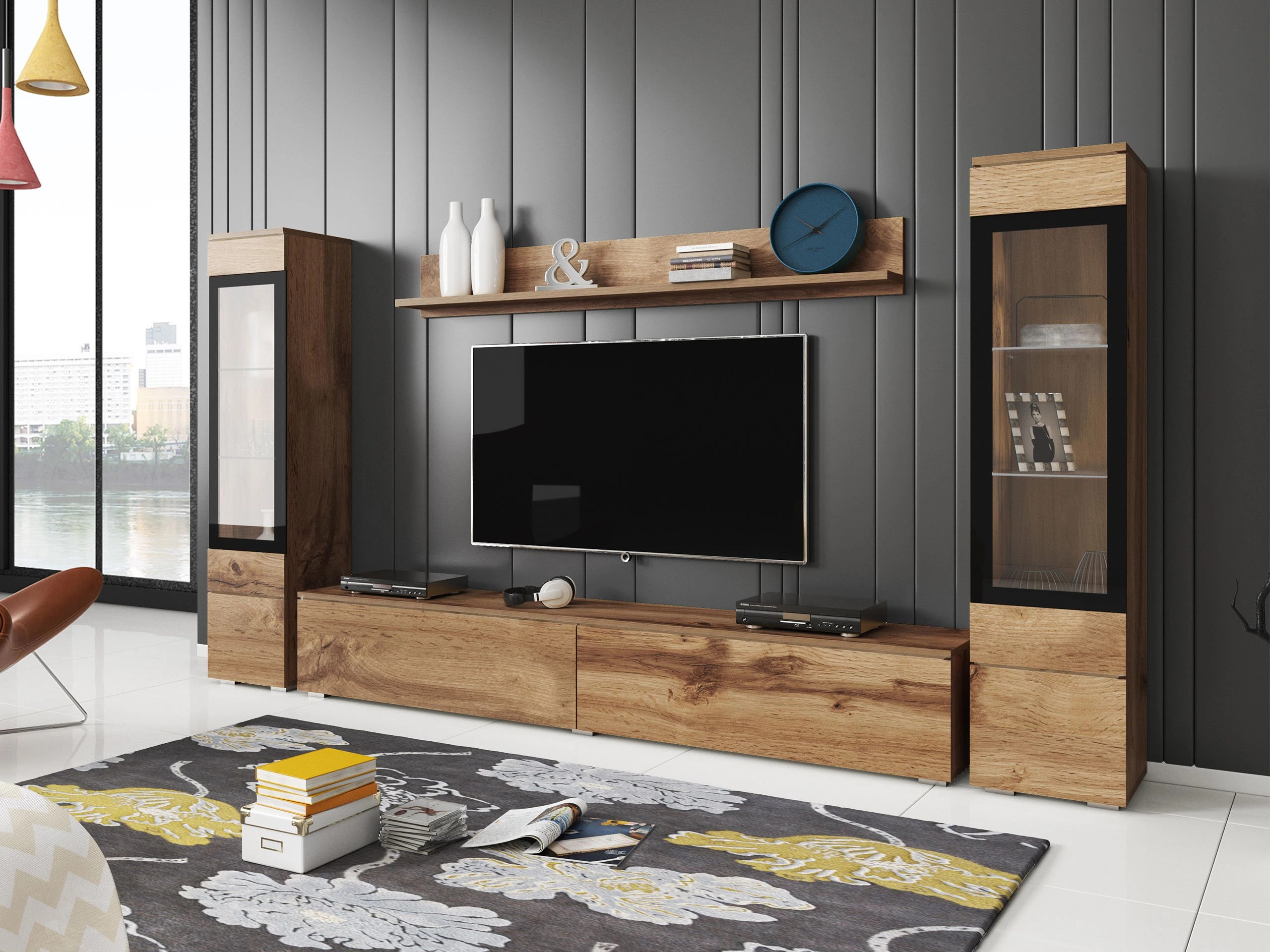 Wohnzimmer-Sets Sarasota 126 (Wotan Eiche)