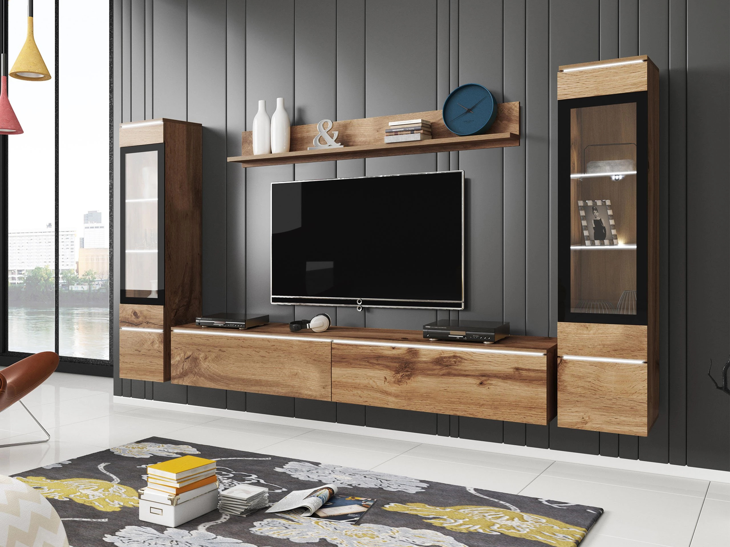 Wohnzimmer-Sets Sarasota 126 (Wotan Eiche)