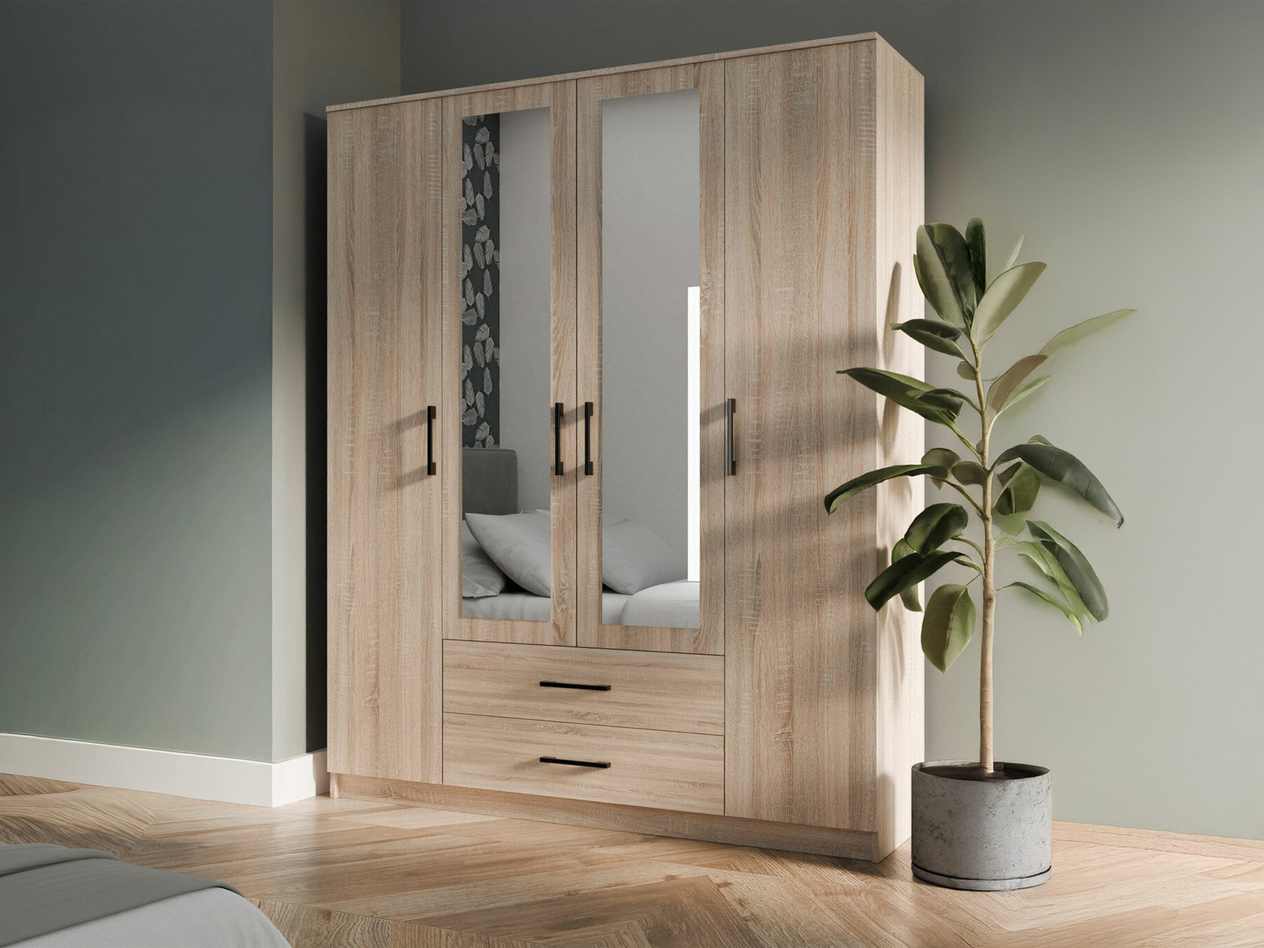 Kleiderschrank Mandeville 117 (Sonoma eichenholz)