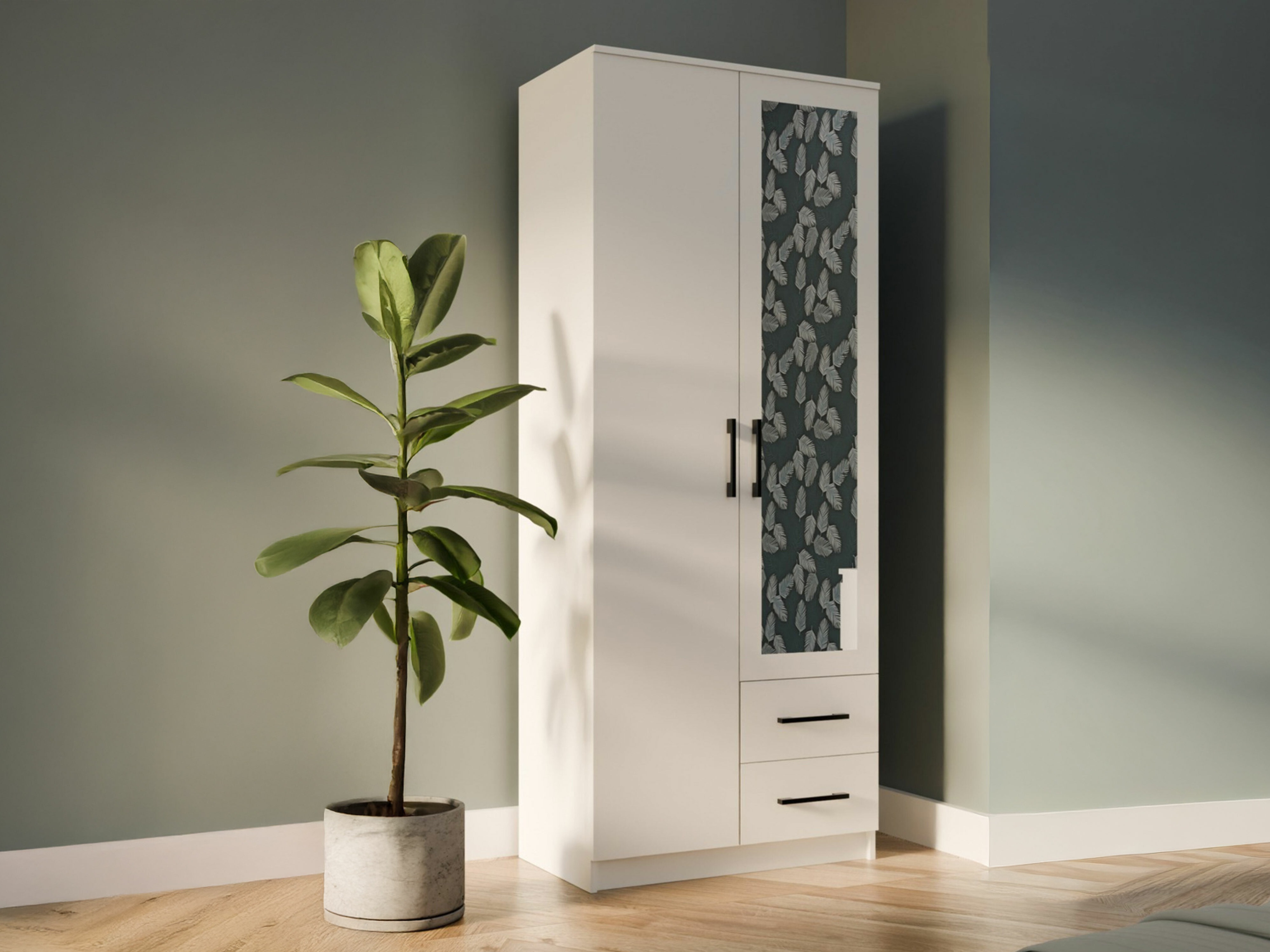 Kleiderschrank Mandeville 247 (Weiss)