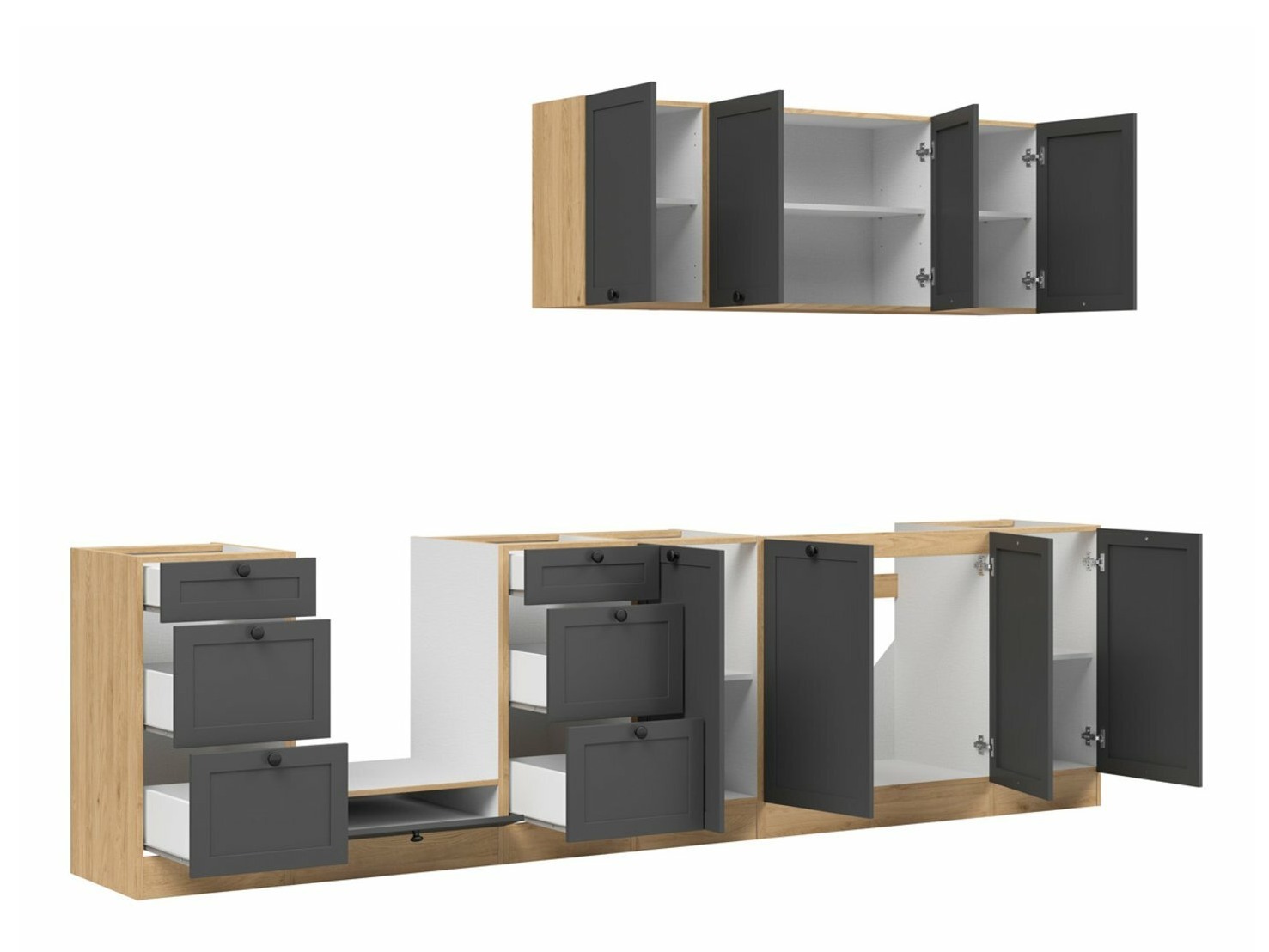 Modulares Küchenset Classic Grey Oak 119