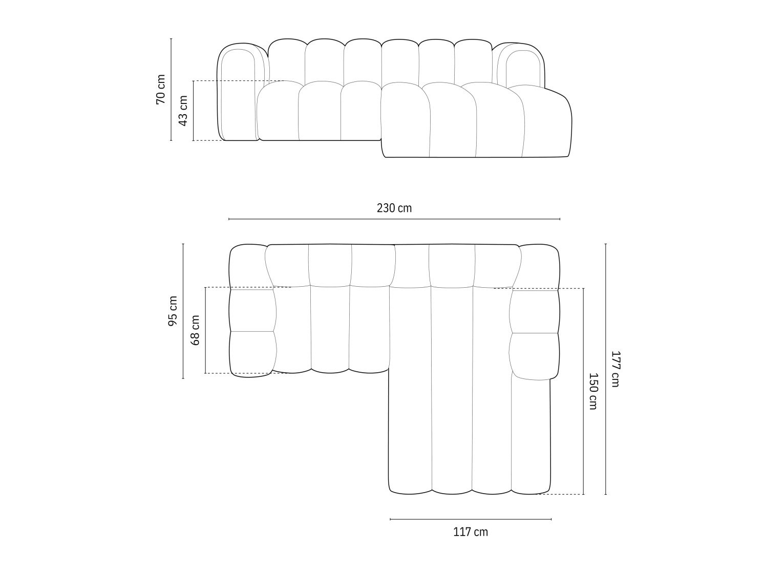 Modulares Ecksofa Cirleve 104 (Baloo 2082)
