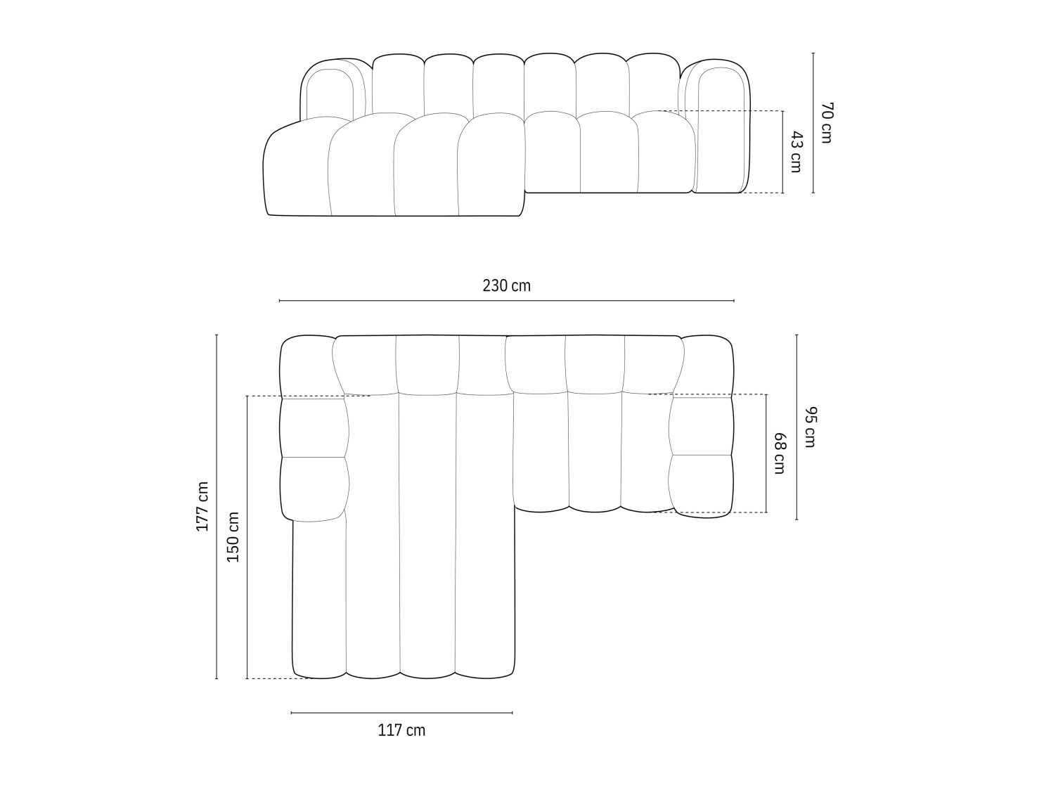 Modulares Ecksofa Cirleve 104 (Baloo 2085)