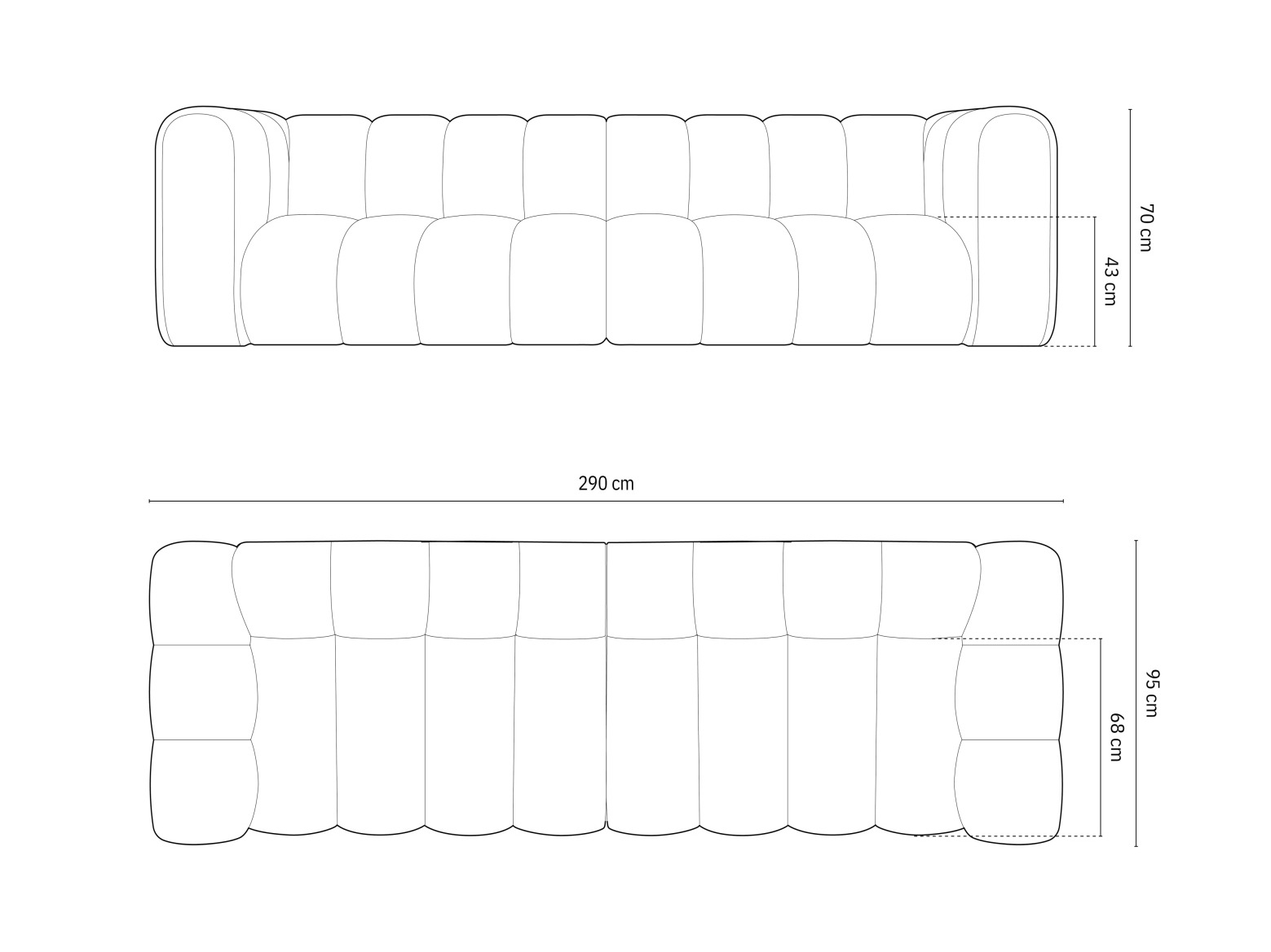 Modulares Sofa Cirleve 100 (Baloo 2082)