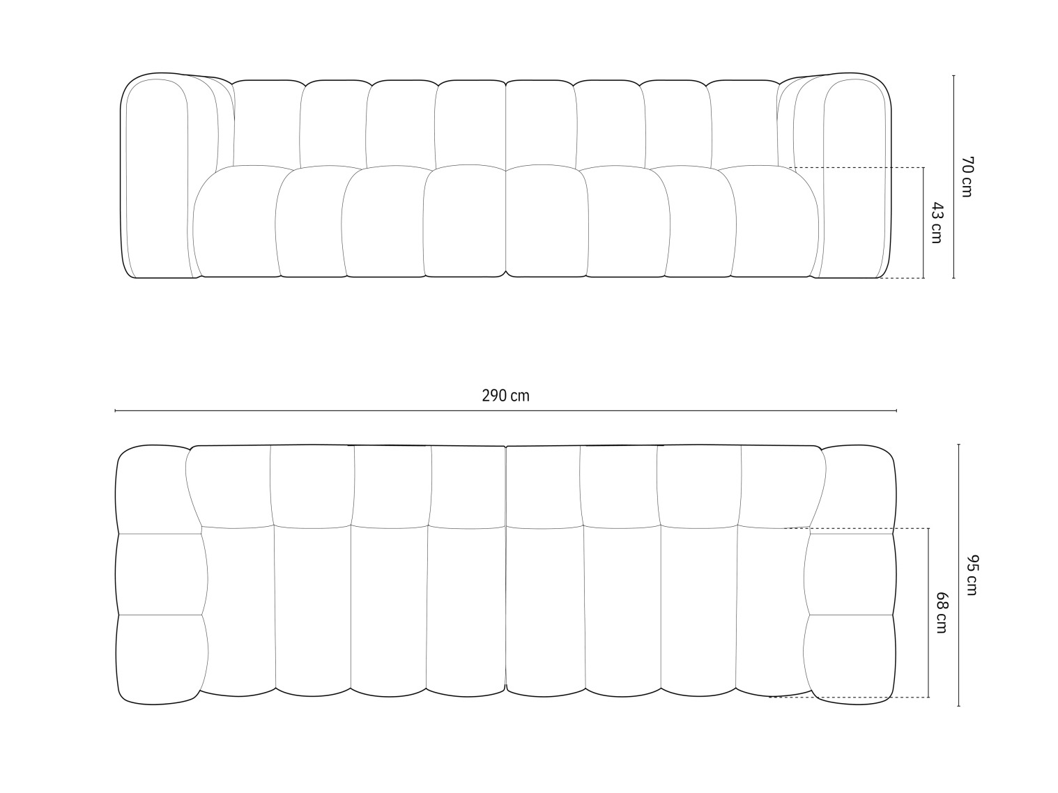 Modulares Sofa Cirleve 100 (Baloo 2085)