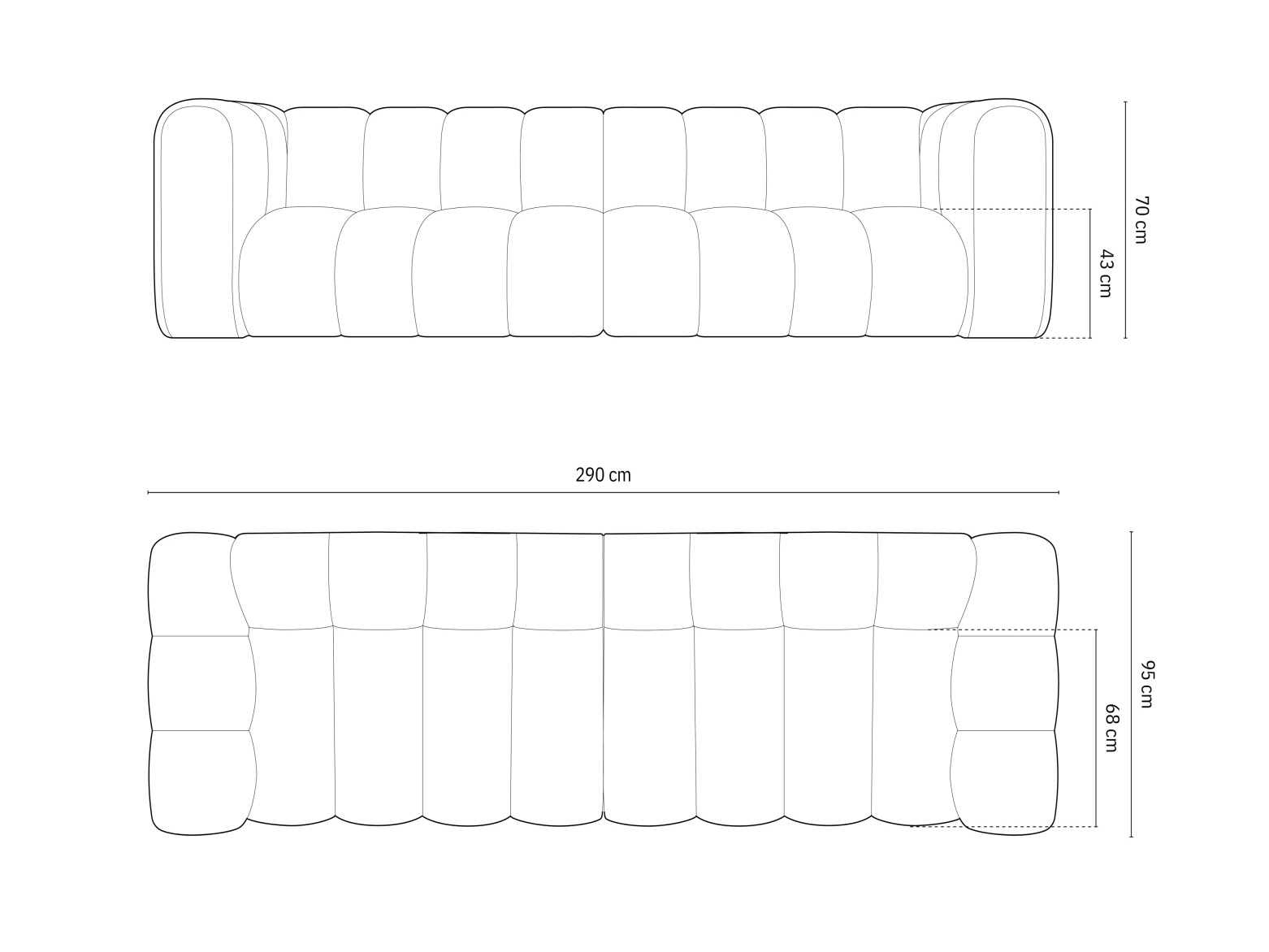 Modulares Sofa Cirleve 100 (Baloo 2088)