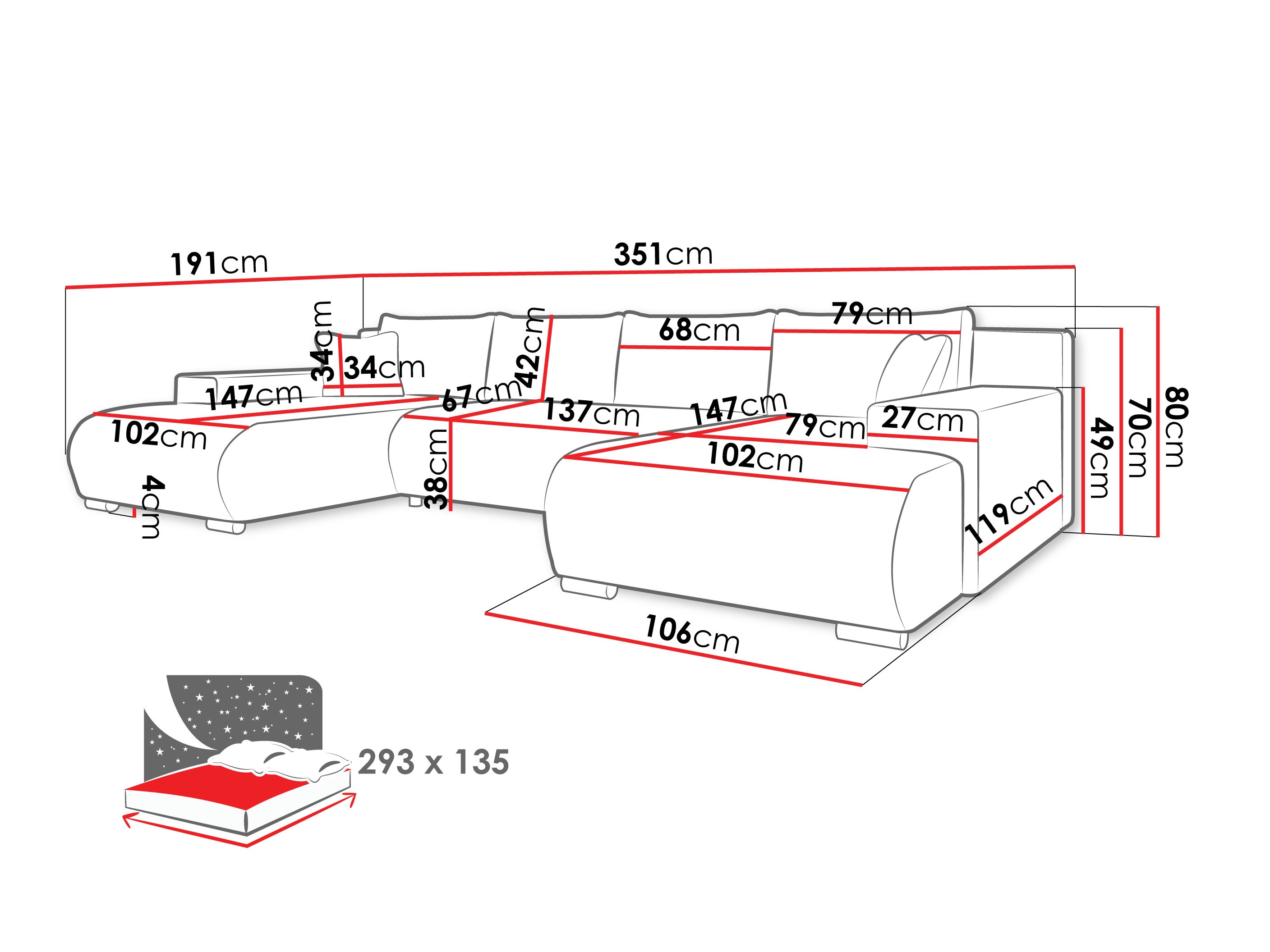 Ecksofa Comfivo Equus (Flow 06)