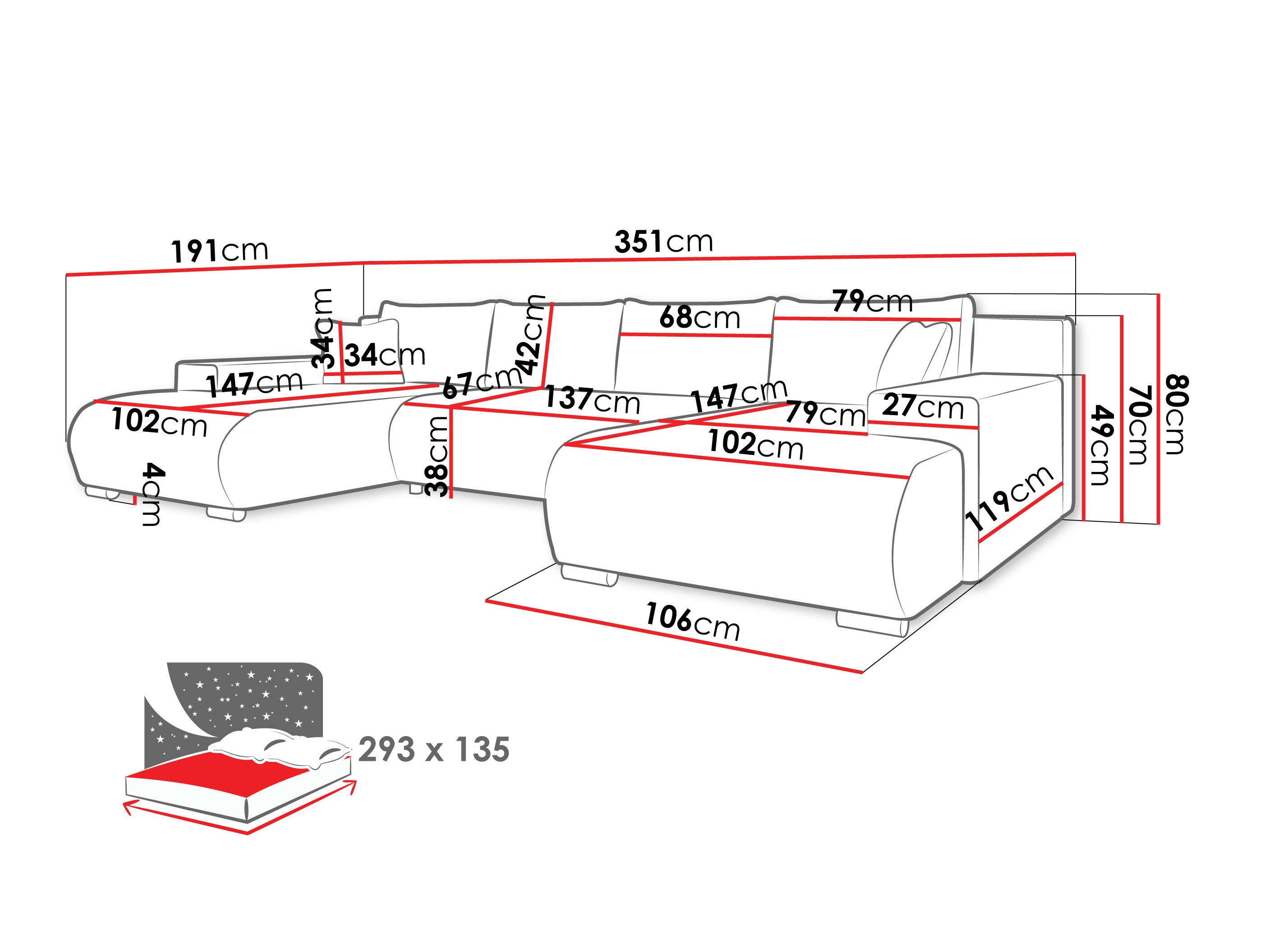 Ecksofa Comfivo Equus (Wave 09)