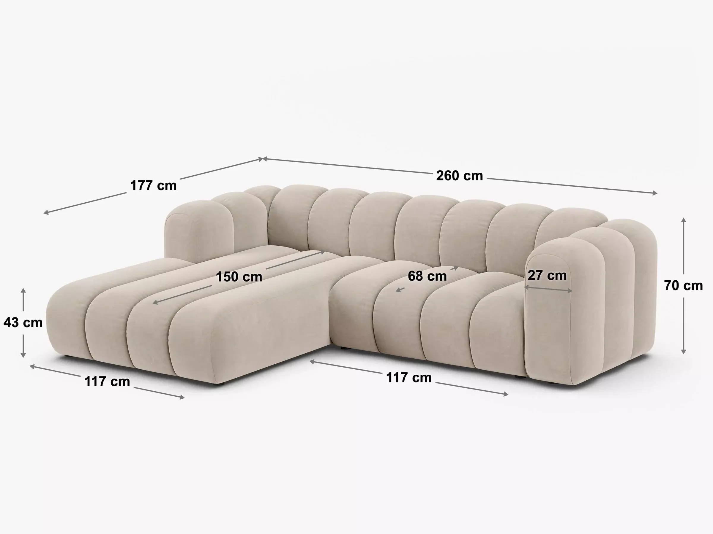 Modulares Ecksofa Cirleve 112 (Eden 10)