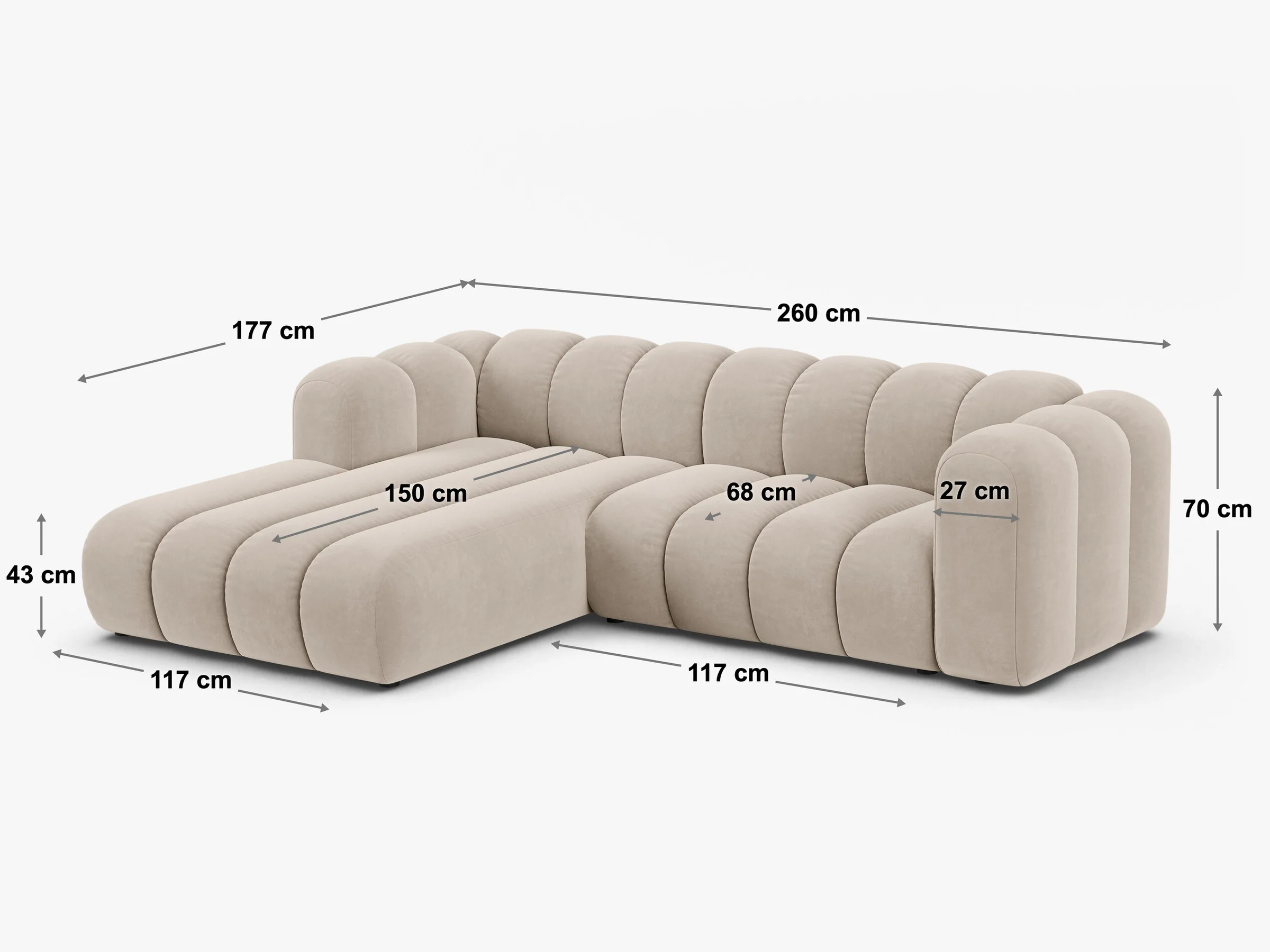 Modulares Ecksofa Cirleve 112 (Eden 2)