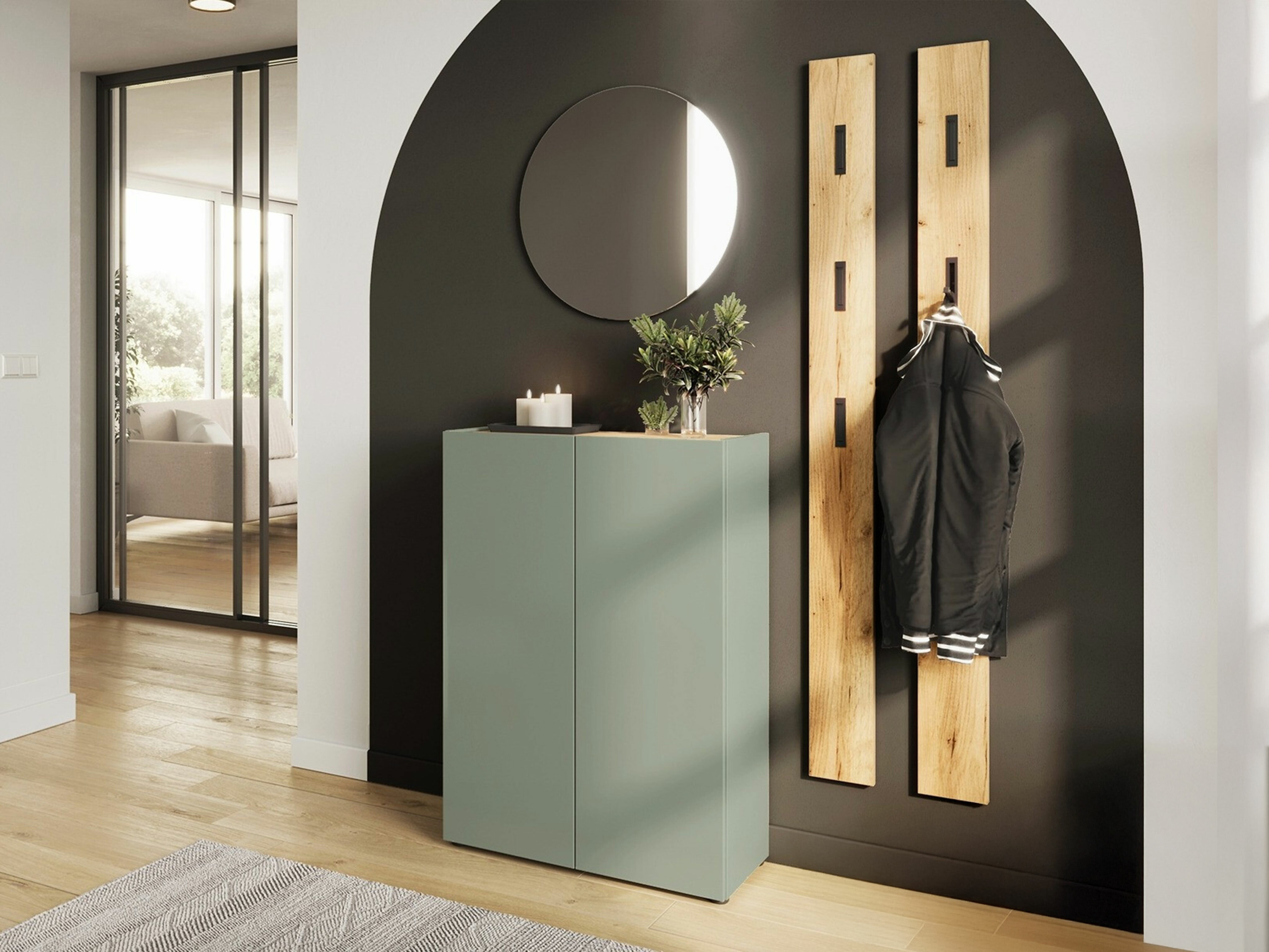 Flurgarnitur Lircamu 101 (Staubiges Grün)