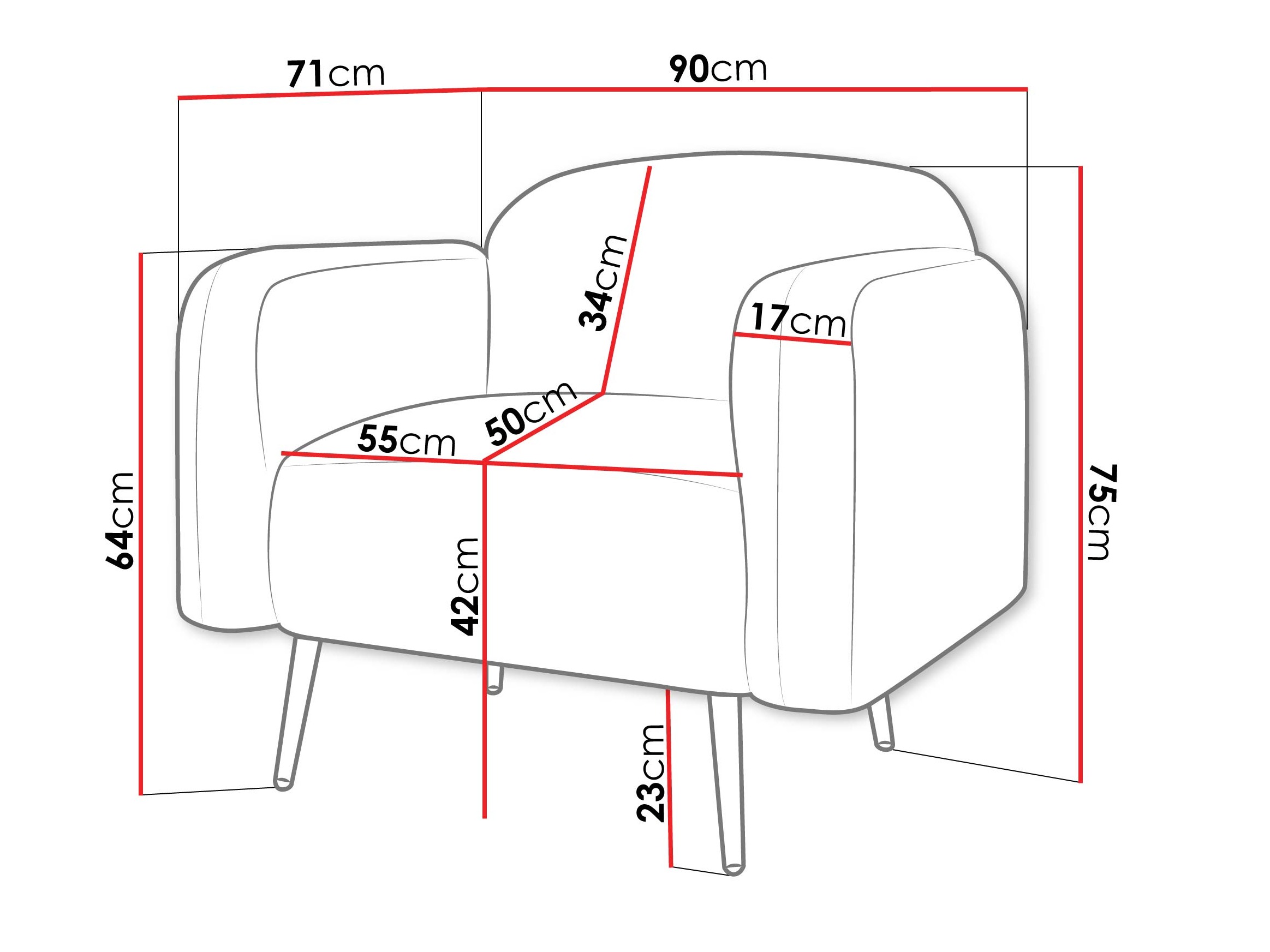 Sessel Comfivo 486 (Uttario Velvet 2952)