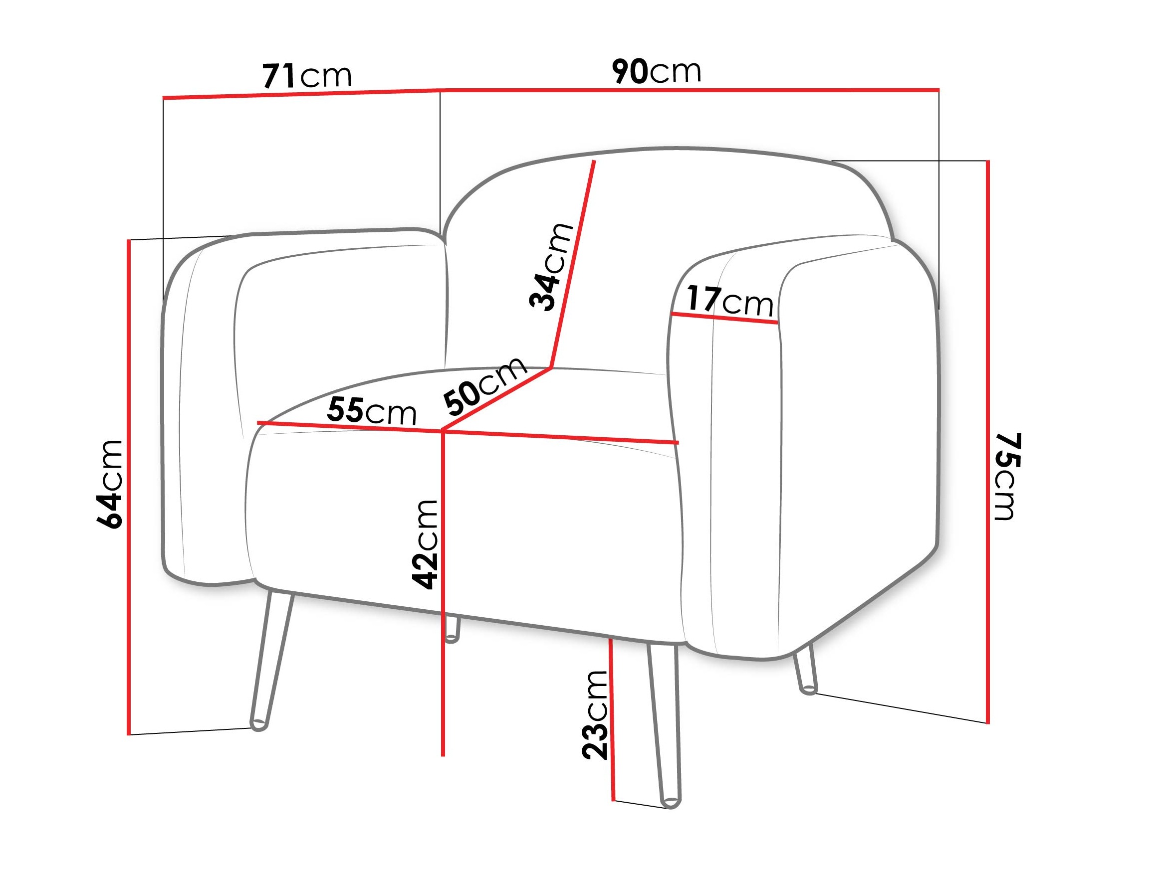 Sessel Comfivo 486 (Uttario Velvet 2970)