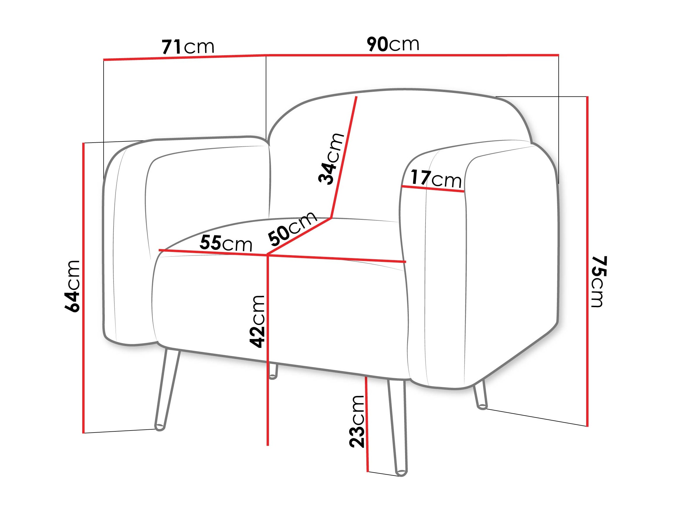 Sessel Comfivo 486 (Uttario Velvet 2972)