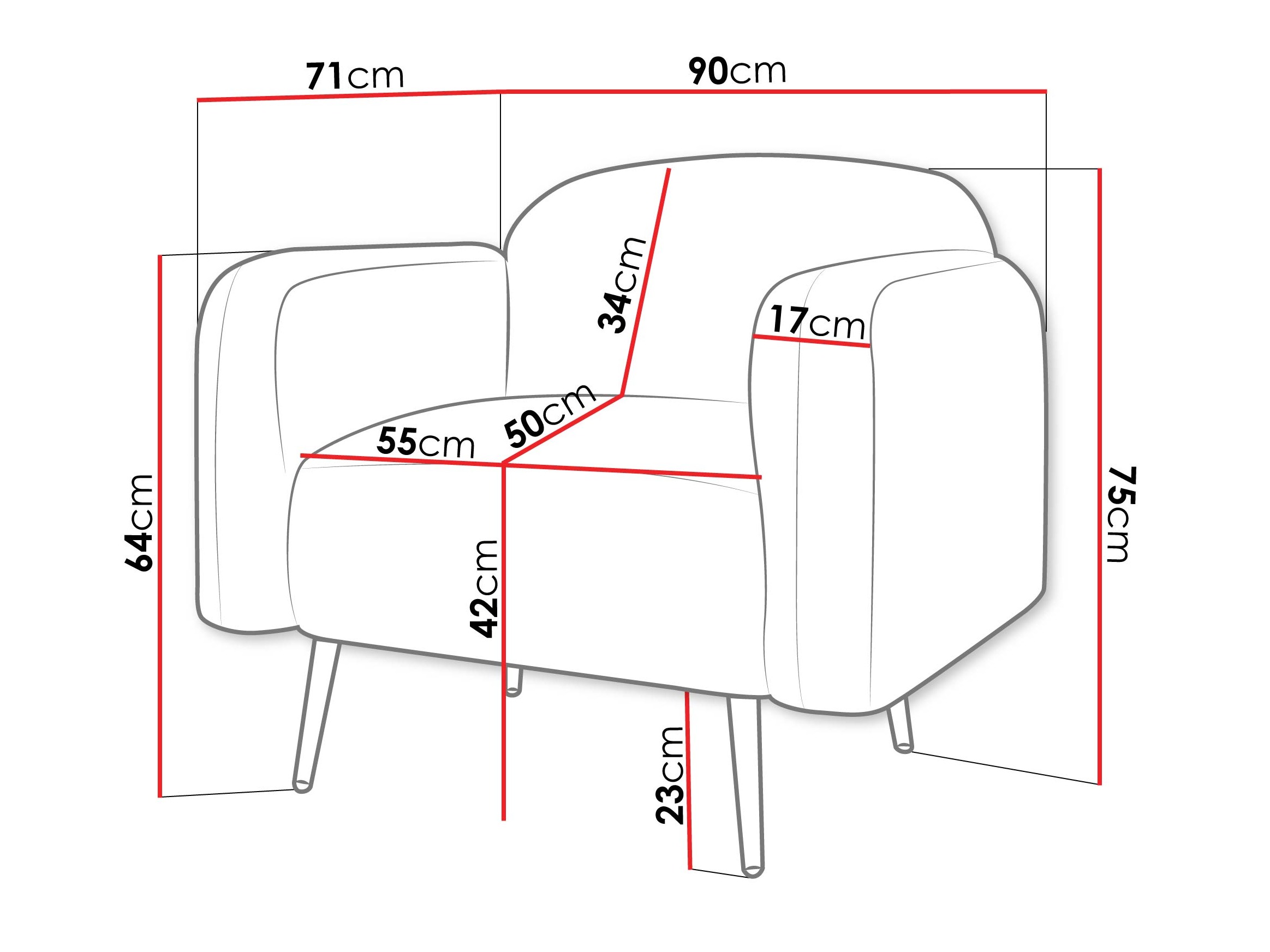 Sessel Comfivo 486 (Uttario Velvet 2978)