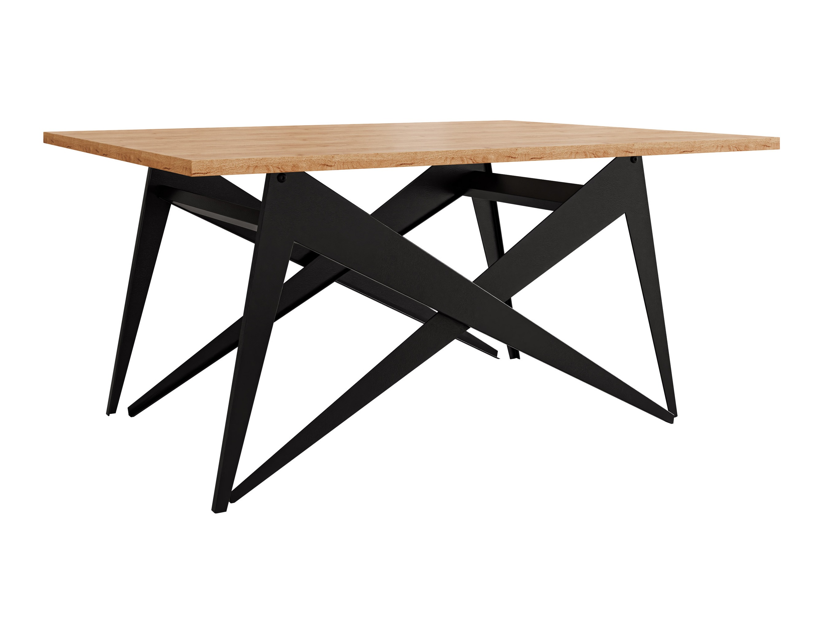 Couchtisch-Transformer Oswego 150 (Craft-Eiche Gold + Schwarz)