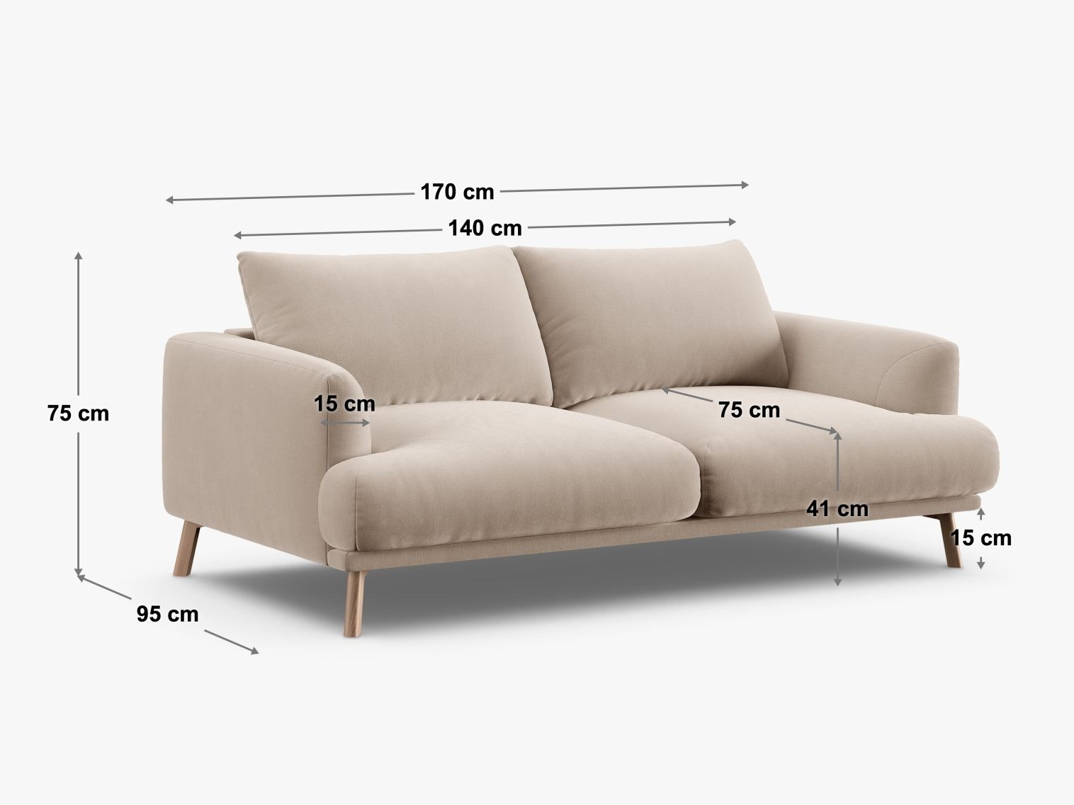Sofa Nolavia 100 (Liberty 02)