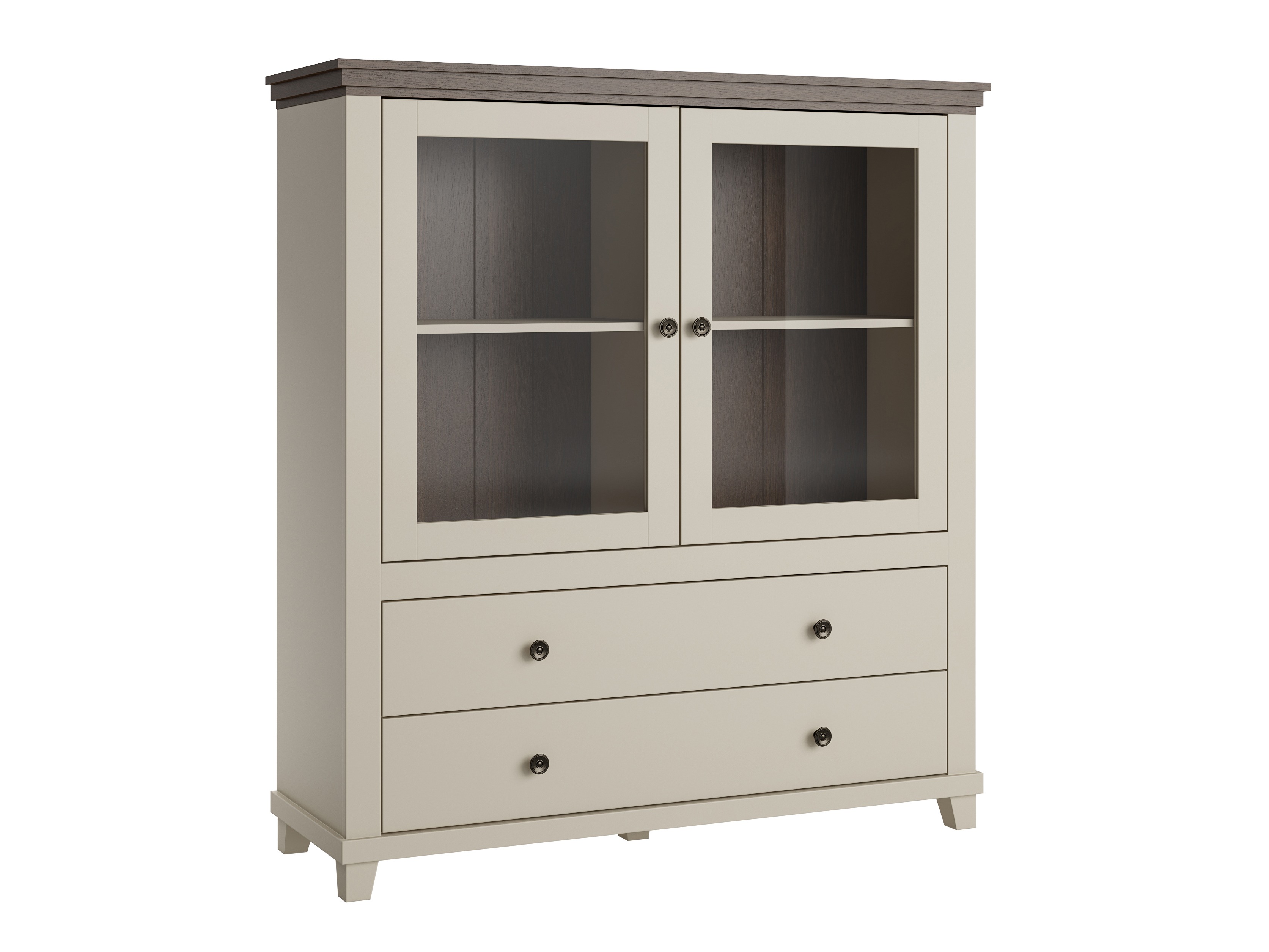 Kommode Tolnue 105 (Hellbeige + Eiche)
