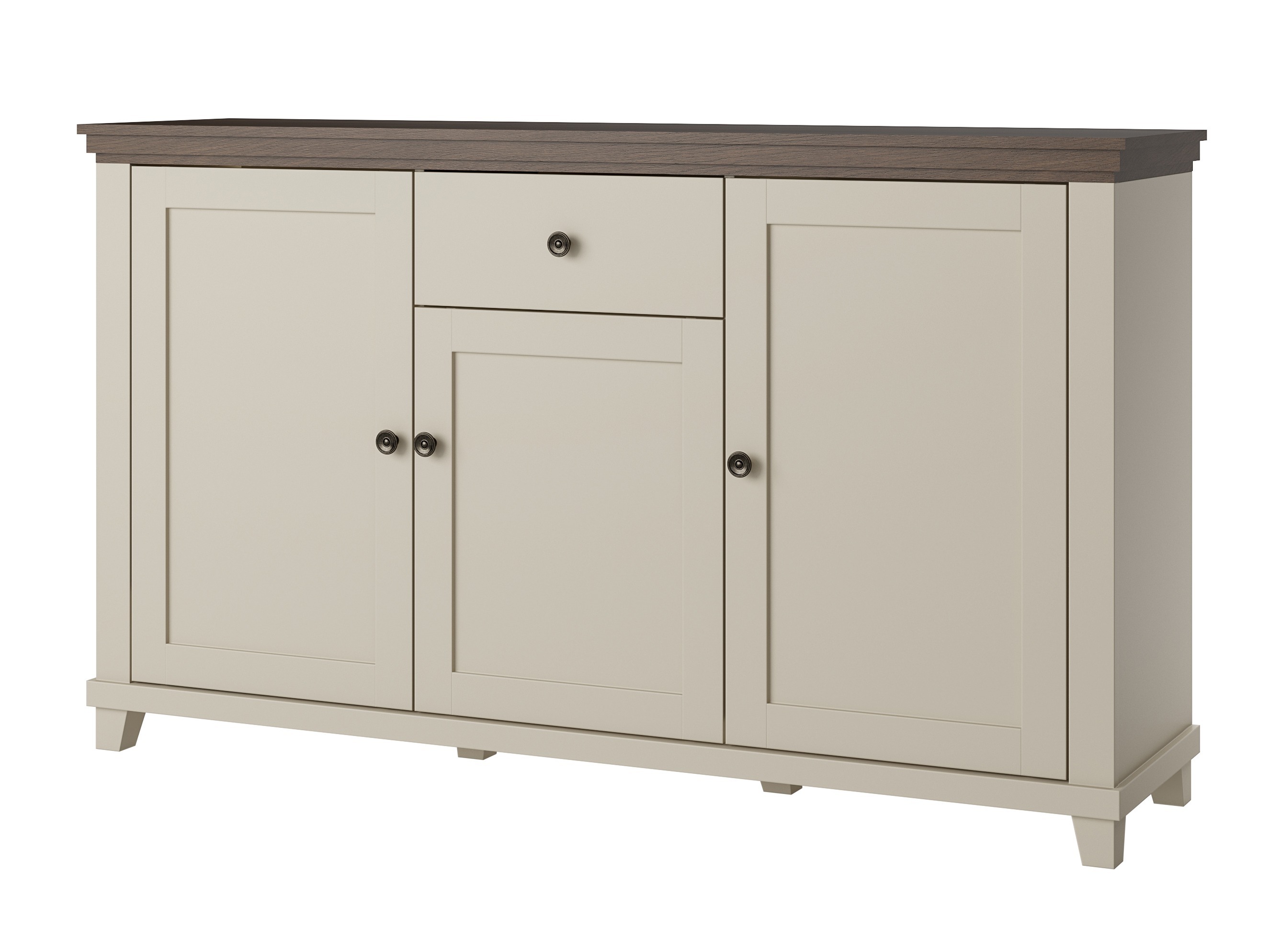 Kommode Tolnue 106 (Hellbeige + Eiche)