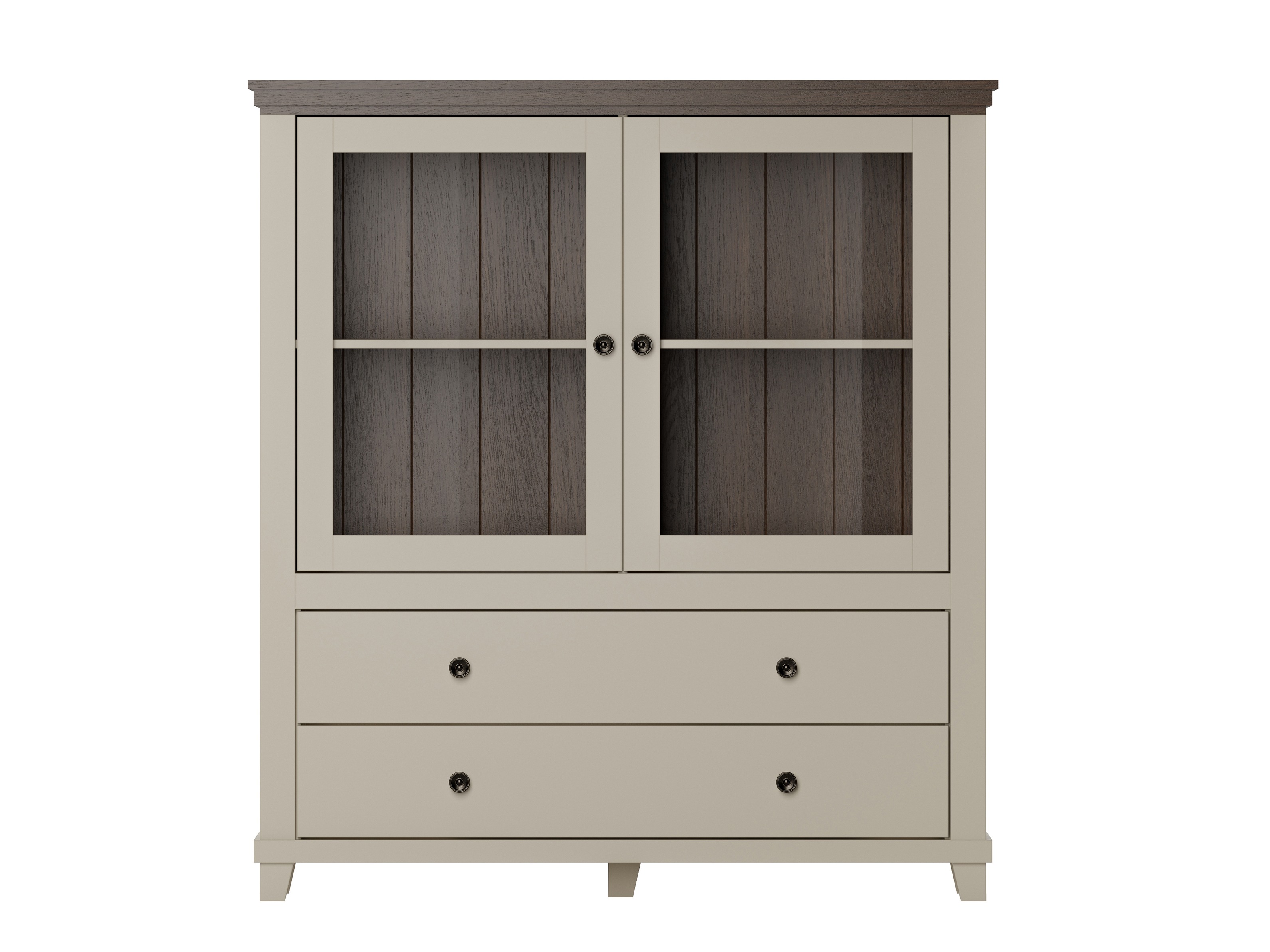 Kommoden Tolnue 105 (Hellbeige + Eichenholzoptik)